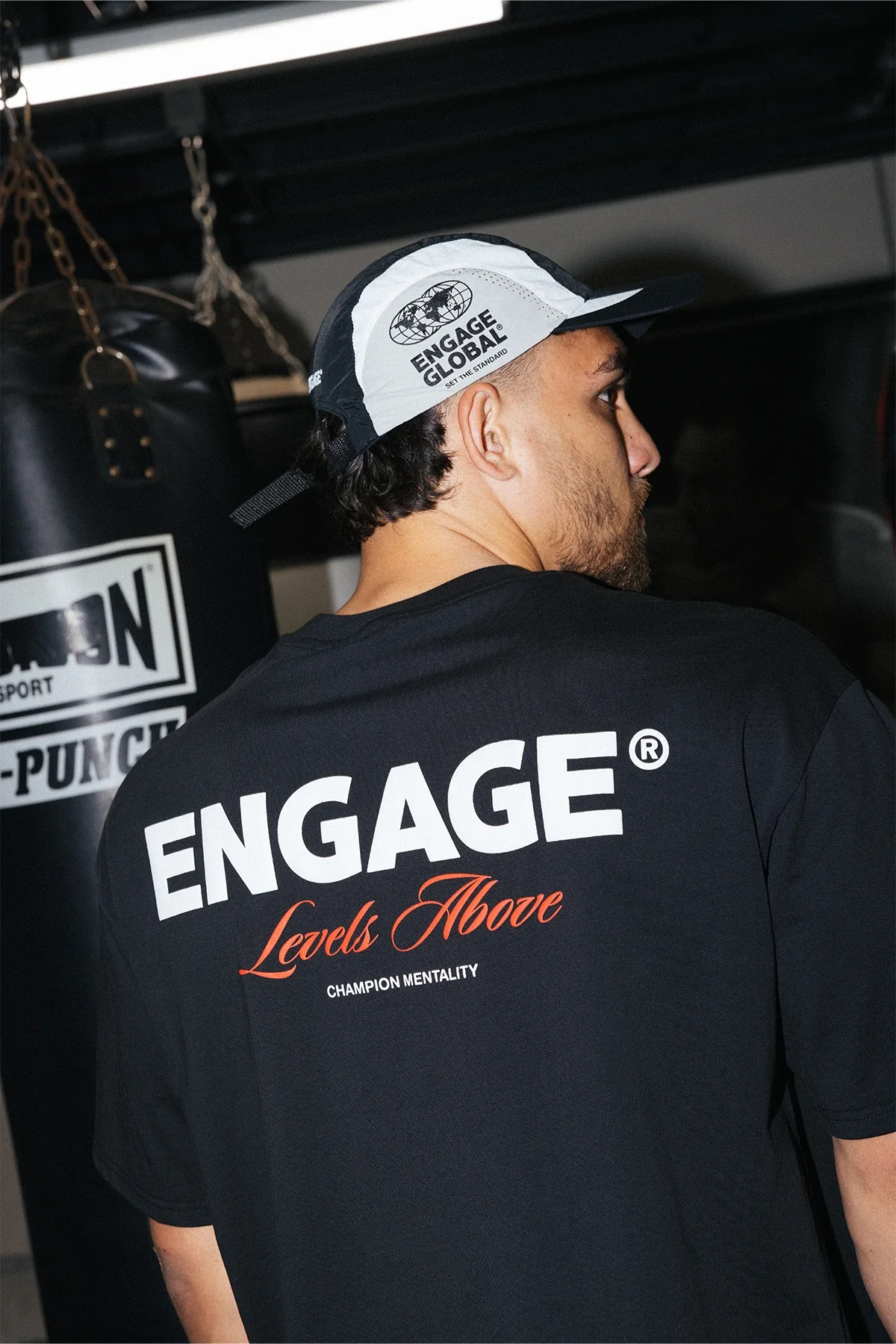 Engage Levels Above Oversized Tee Black