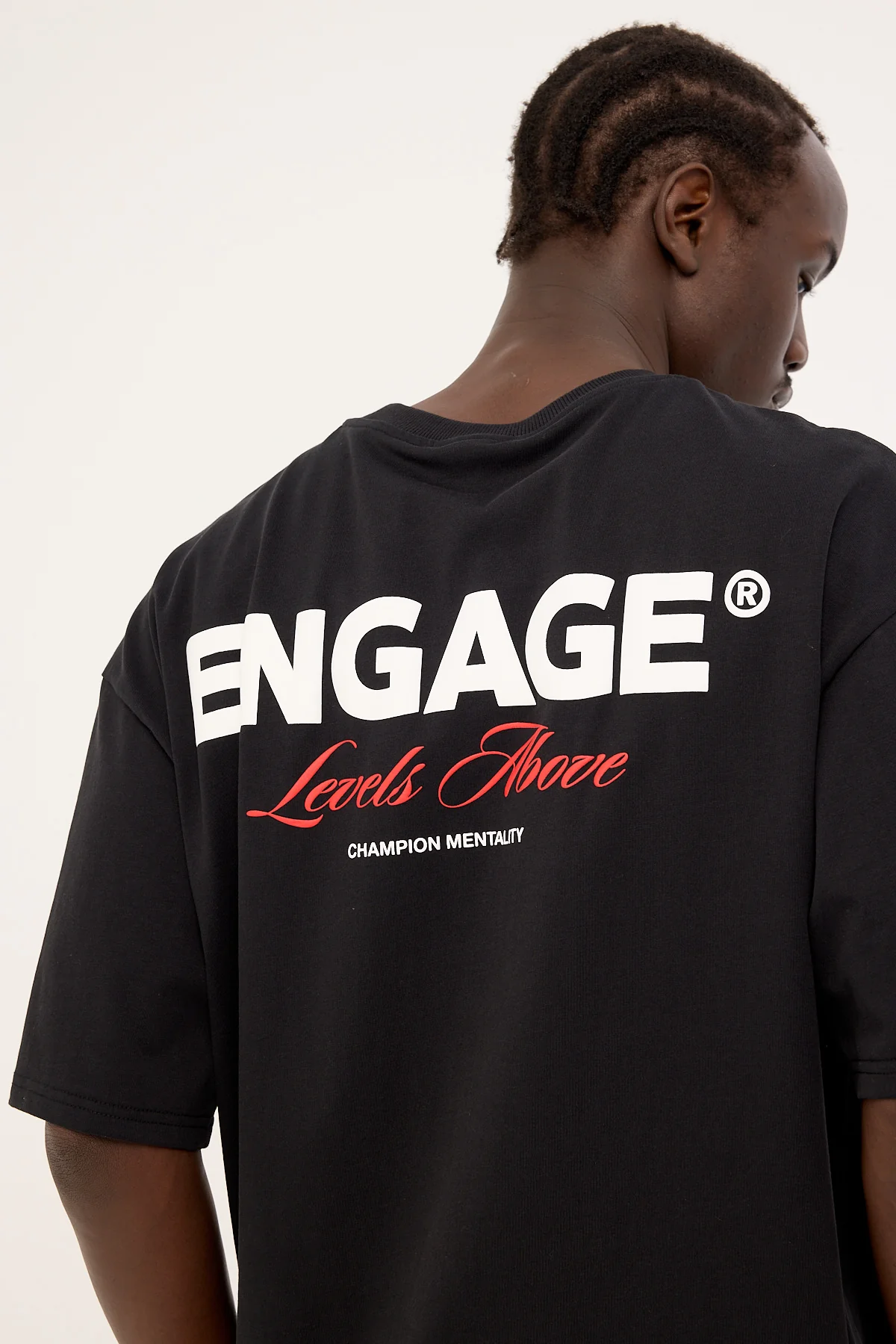 Engage Levels Above Oversized Tee Black - Image 10