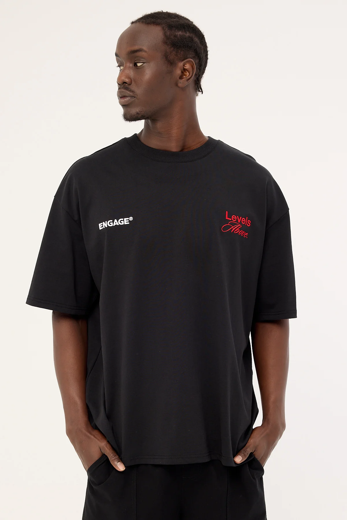 Engage Levels Above Oversized Tee Black - Image 4