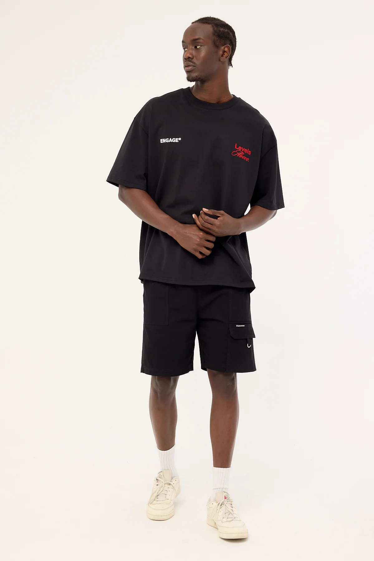 Engage Levels Above Oversized Tee Black - Image 6