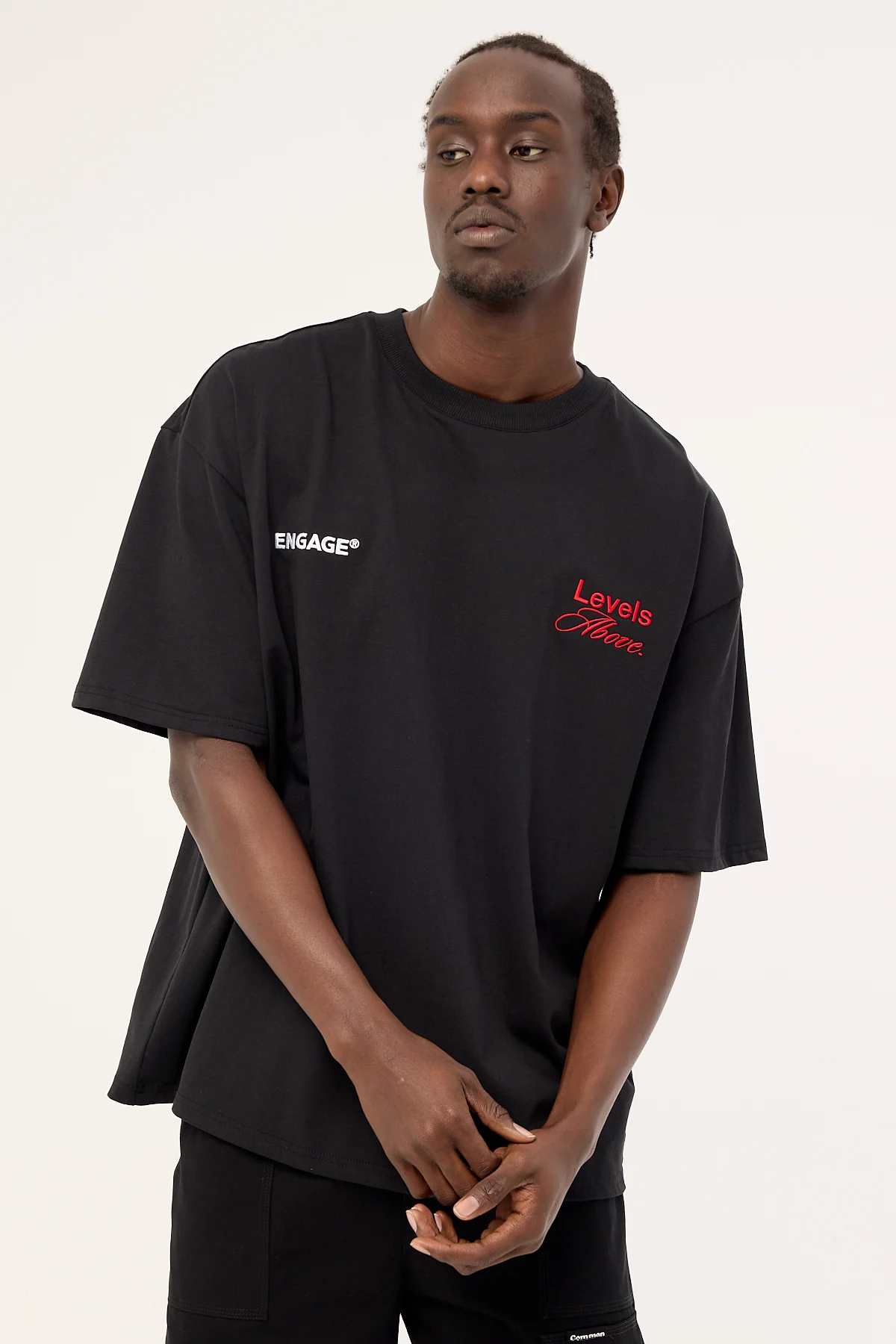 Engage Levels Above Oversized Tee Black - Image 7
