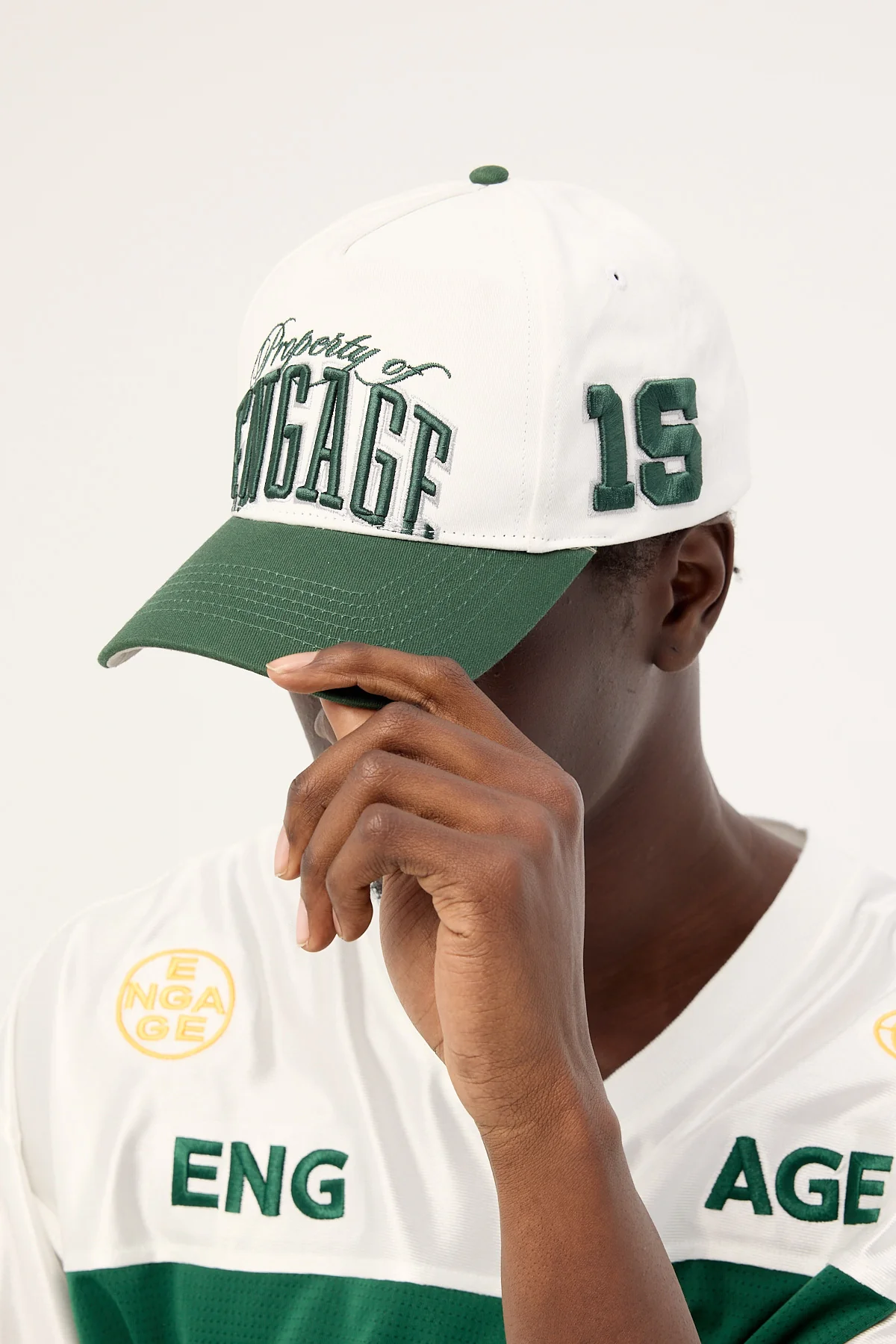 Engage Property of Engage Strapback Cap Green/White - Image 6