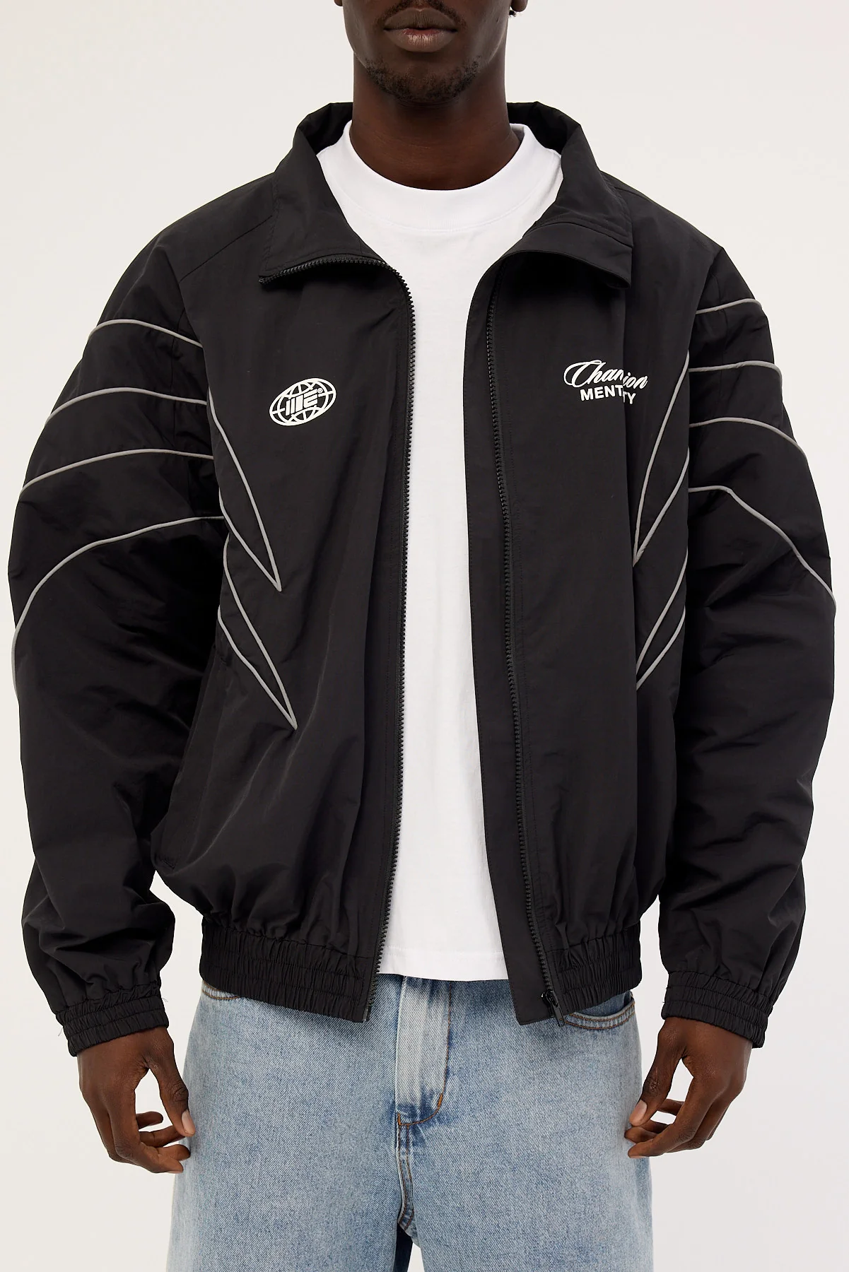 Engage Reflective Global Tracksuit Jacket Black - Image 10