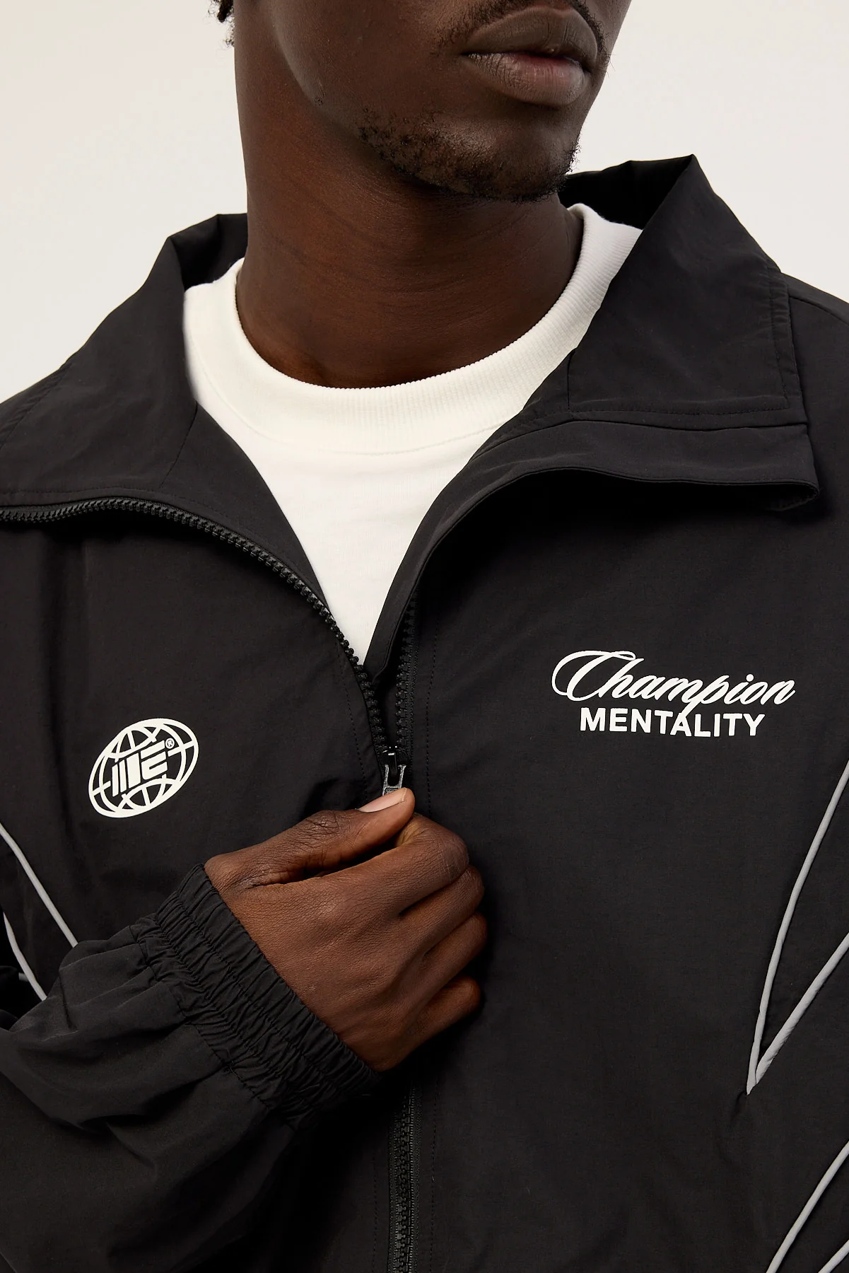 Engage Reflective Global Tracksuit Jacket Black - Image 5