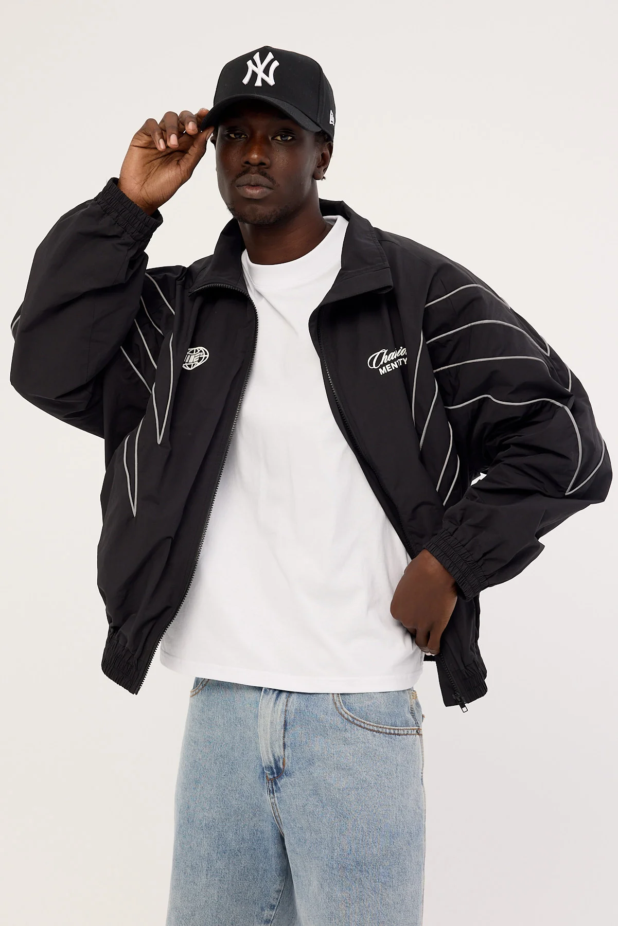 Engage Reflective Global Tracksuit Jacket Black - Image 9