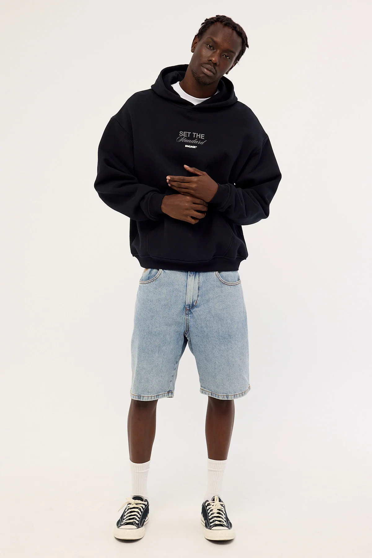 Engage Set The Standard Hoodie Black - Image 2