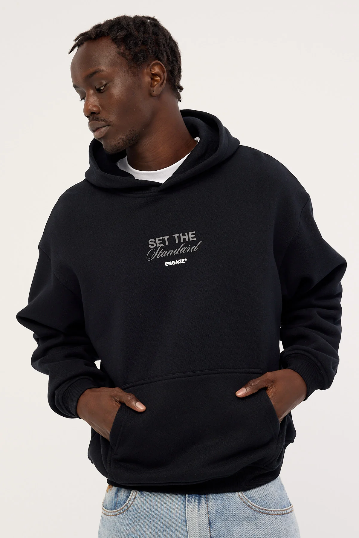 Engage Set The Standard Hoodie Black - Image 3