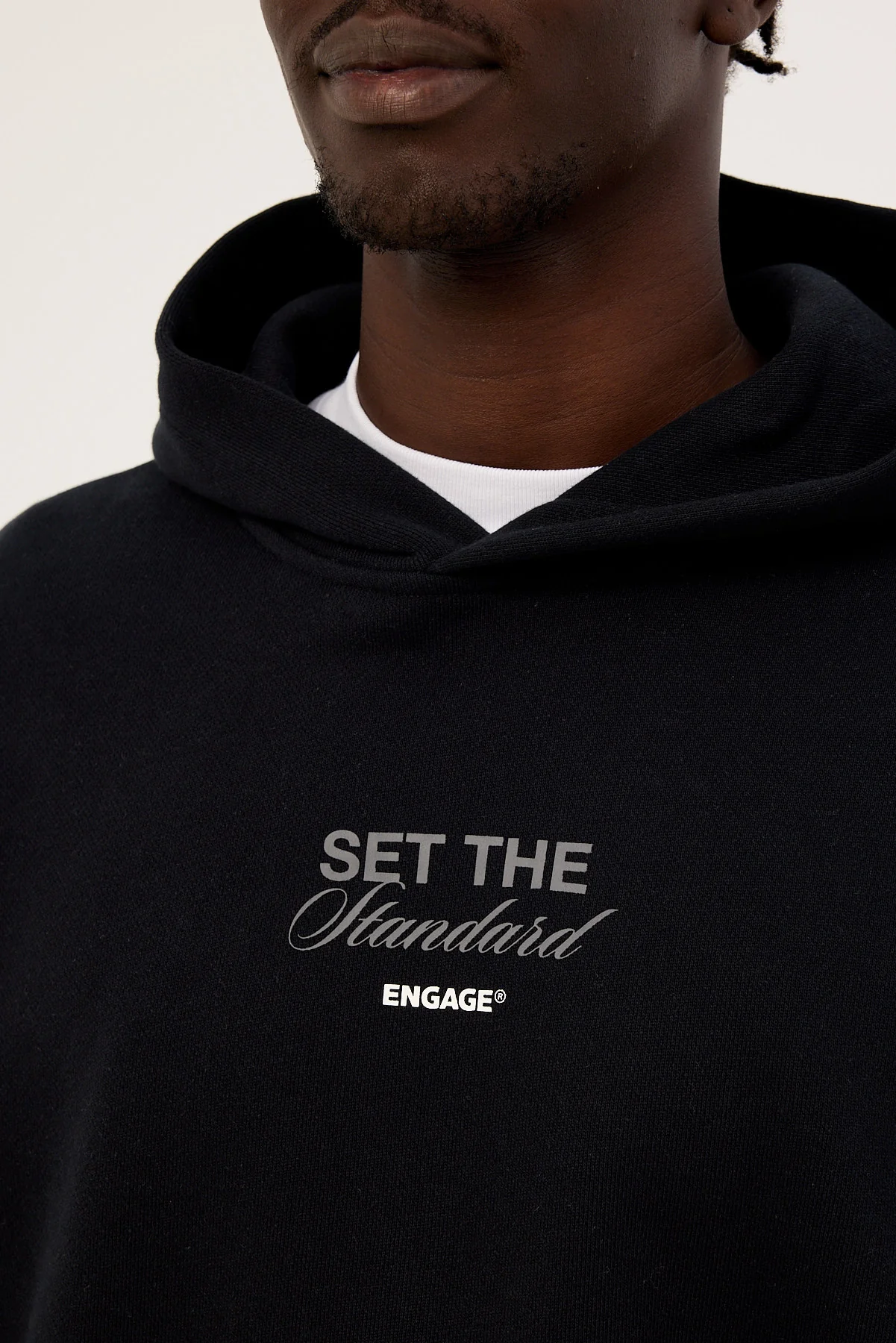 Engage Set The Standard Hoodie Black - Image 4