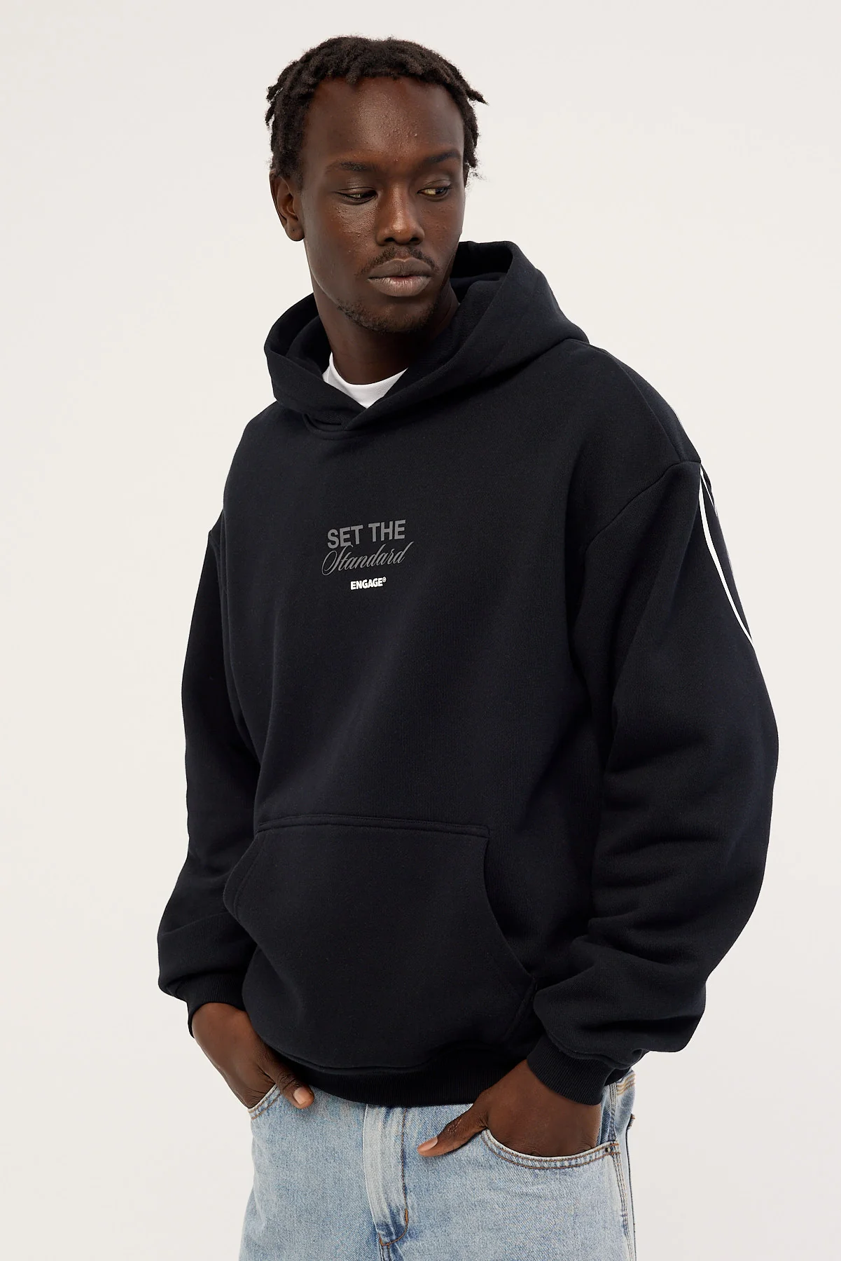 Engage Set The Standard Hoodie Black - Image 5