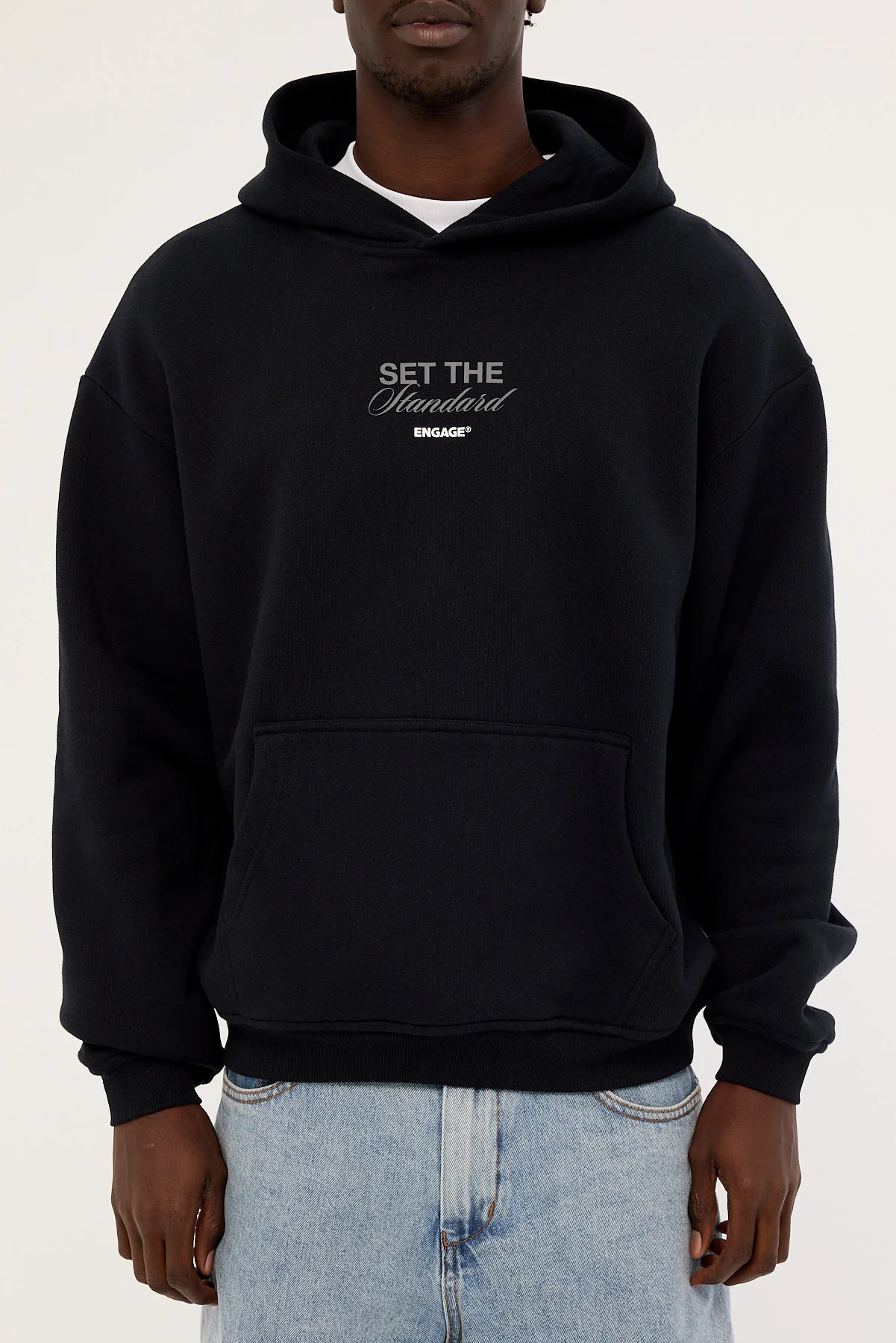 Engage Set The Standard Hoodie Black - Image 8