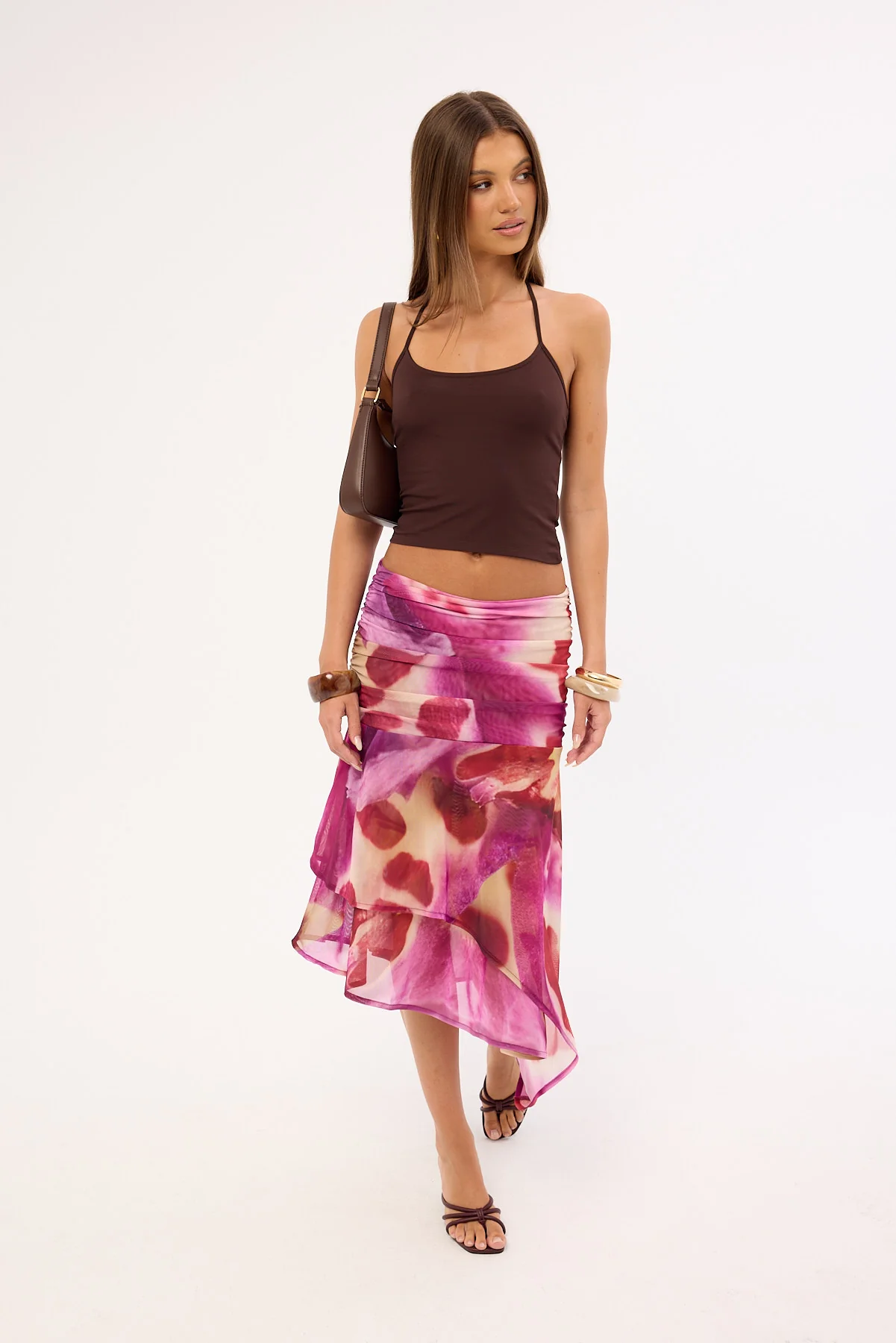 Feners Festa Tie Dye Midi Skirt Bloom - Image 10