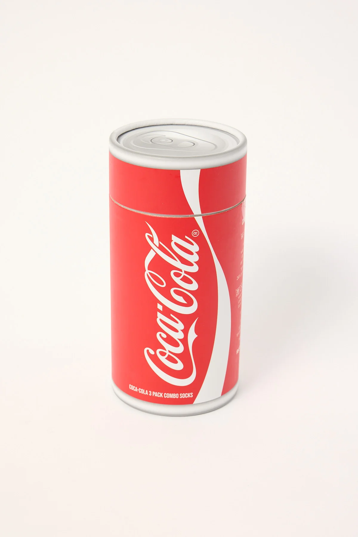 Footies Coca Cola Retro Sneaker Sock 3 Pack Gift Can Multi