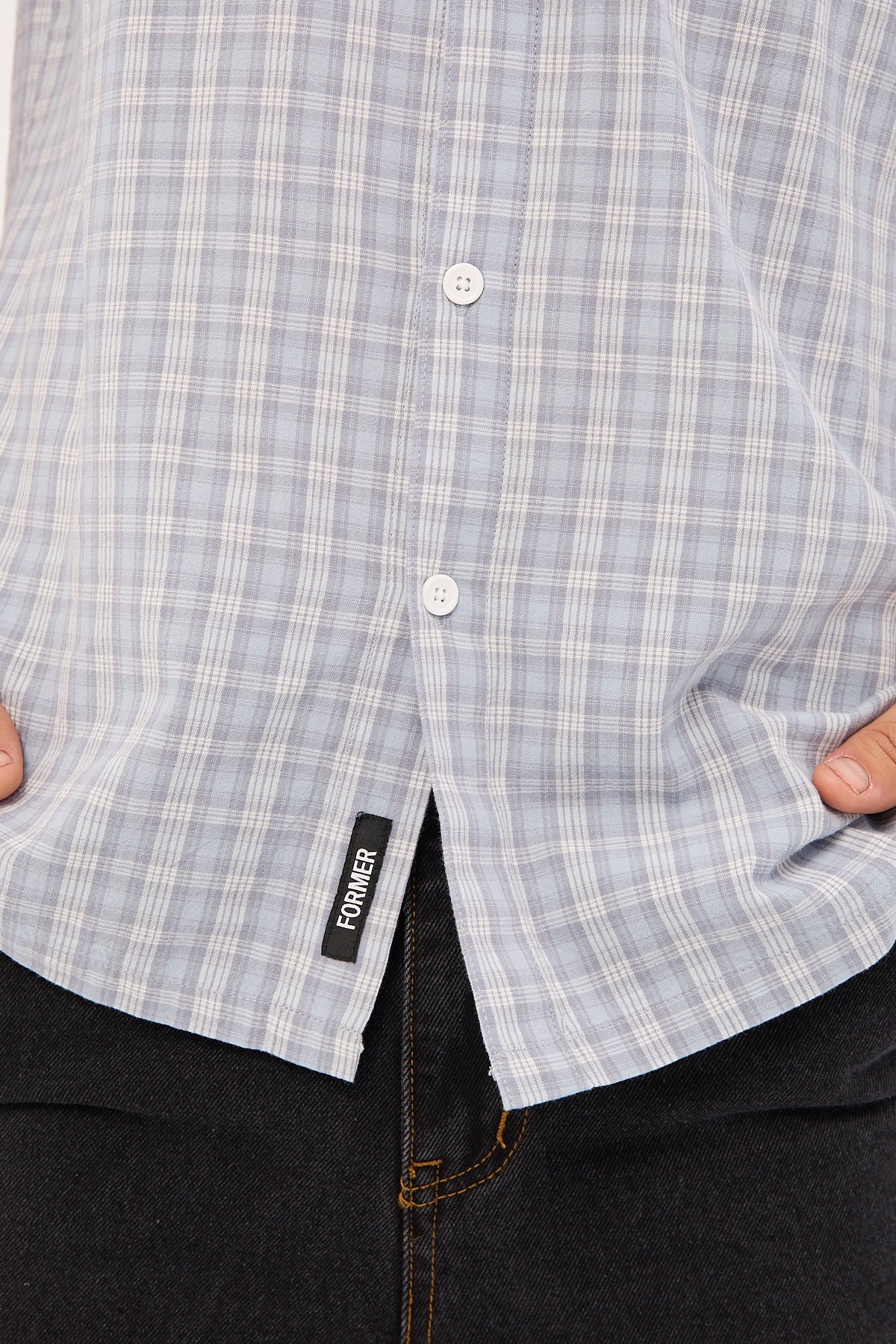 Former Manners Check Shirt Blue - Image 4