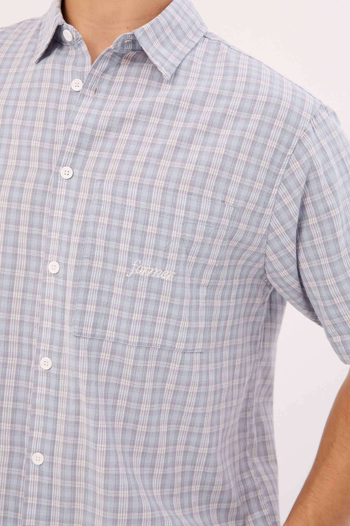 Former Manners Check Shirt Blue - Image 5