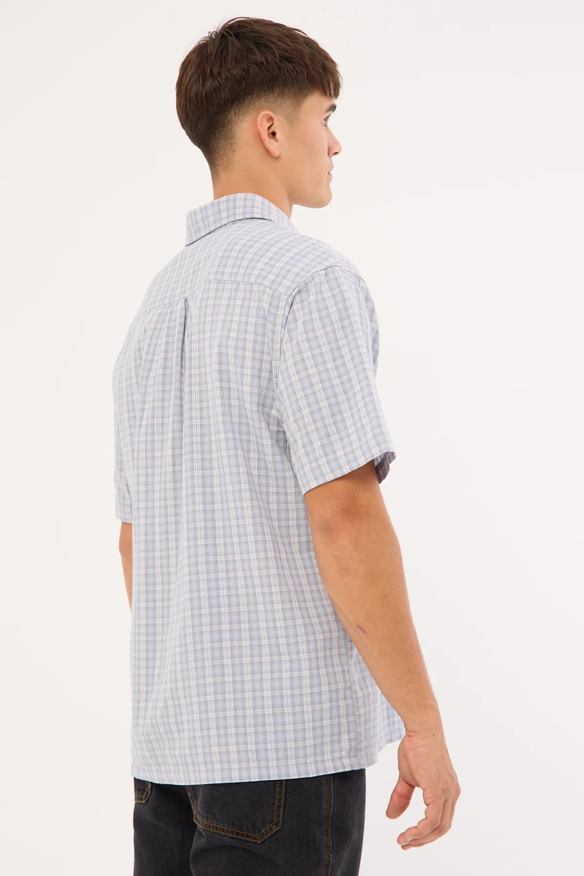 Former Manners Check Shirt Blue - Image 7