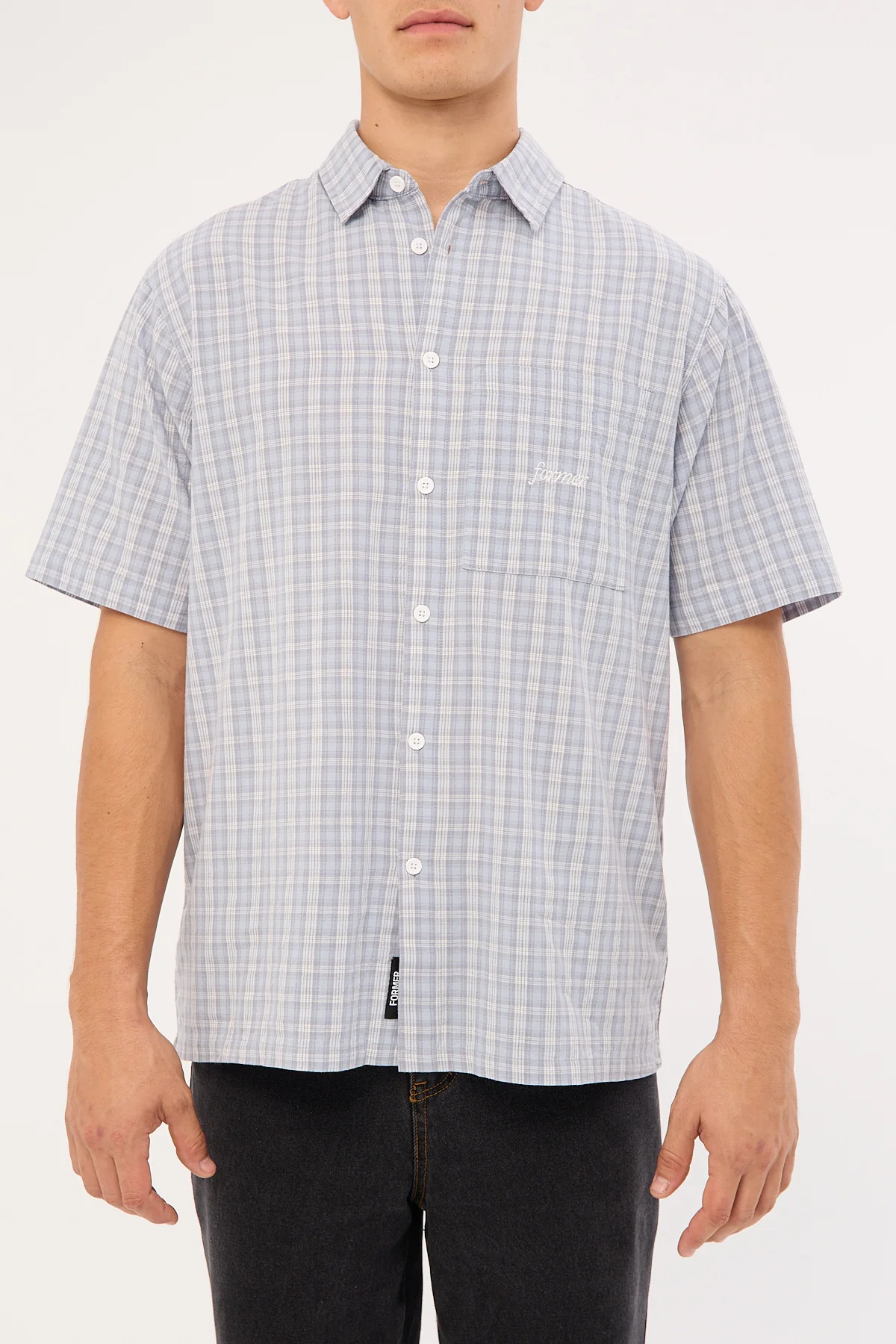 Former Manners Check Shirt Blue - Image 8