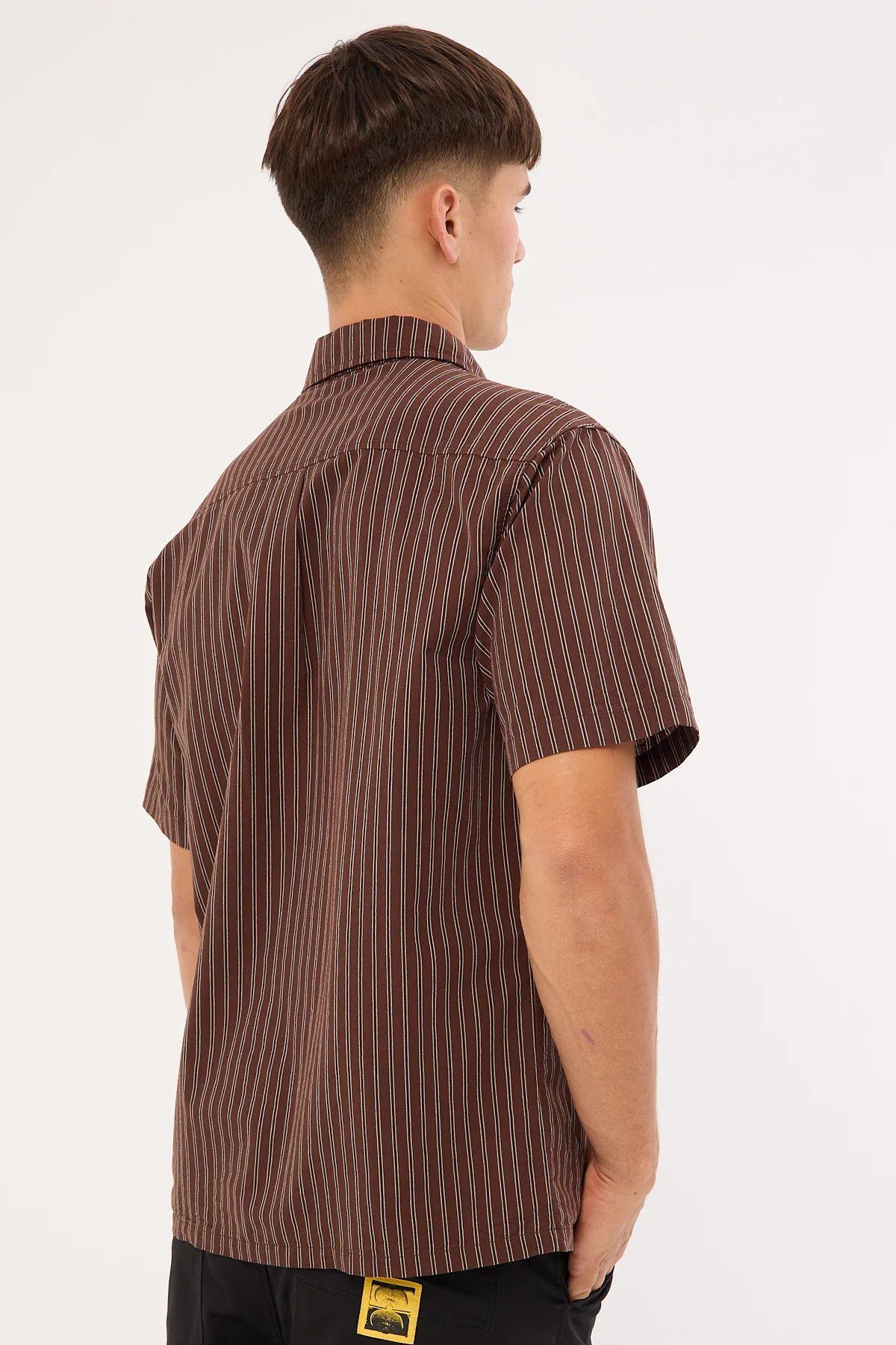 Former Reynolds Stripe Shirt Brown - Image 5