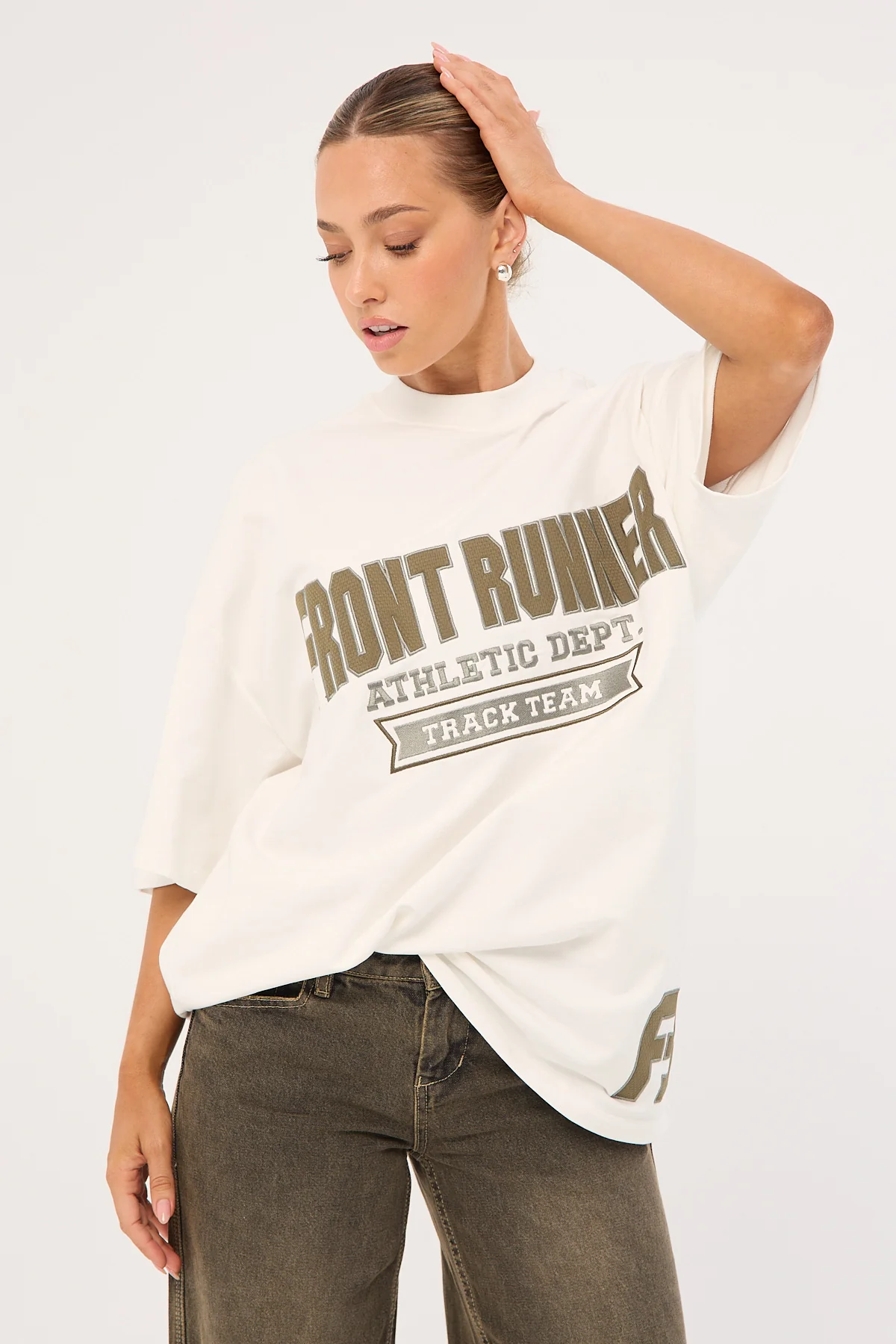 Front Runner Althetic Dept Tee Off White - Image 7