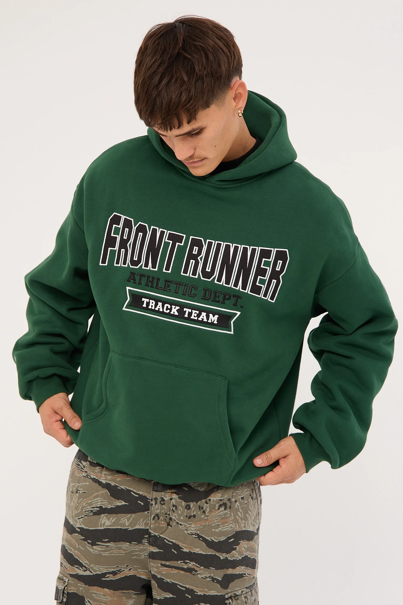 Front Runner Athletic Department Hoodie College Green