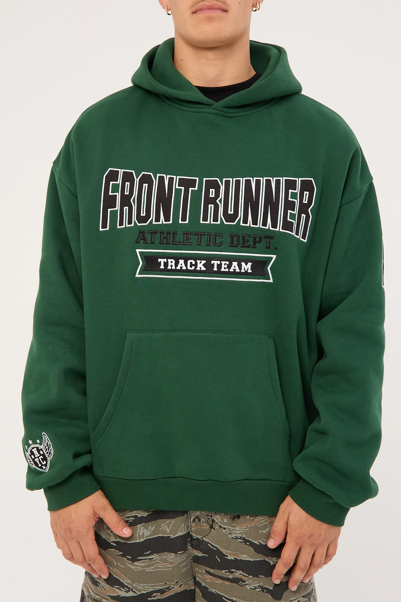 Front Runner Athletic Department Hoodie College Green - Image 11