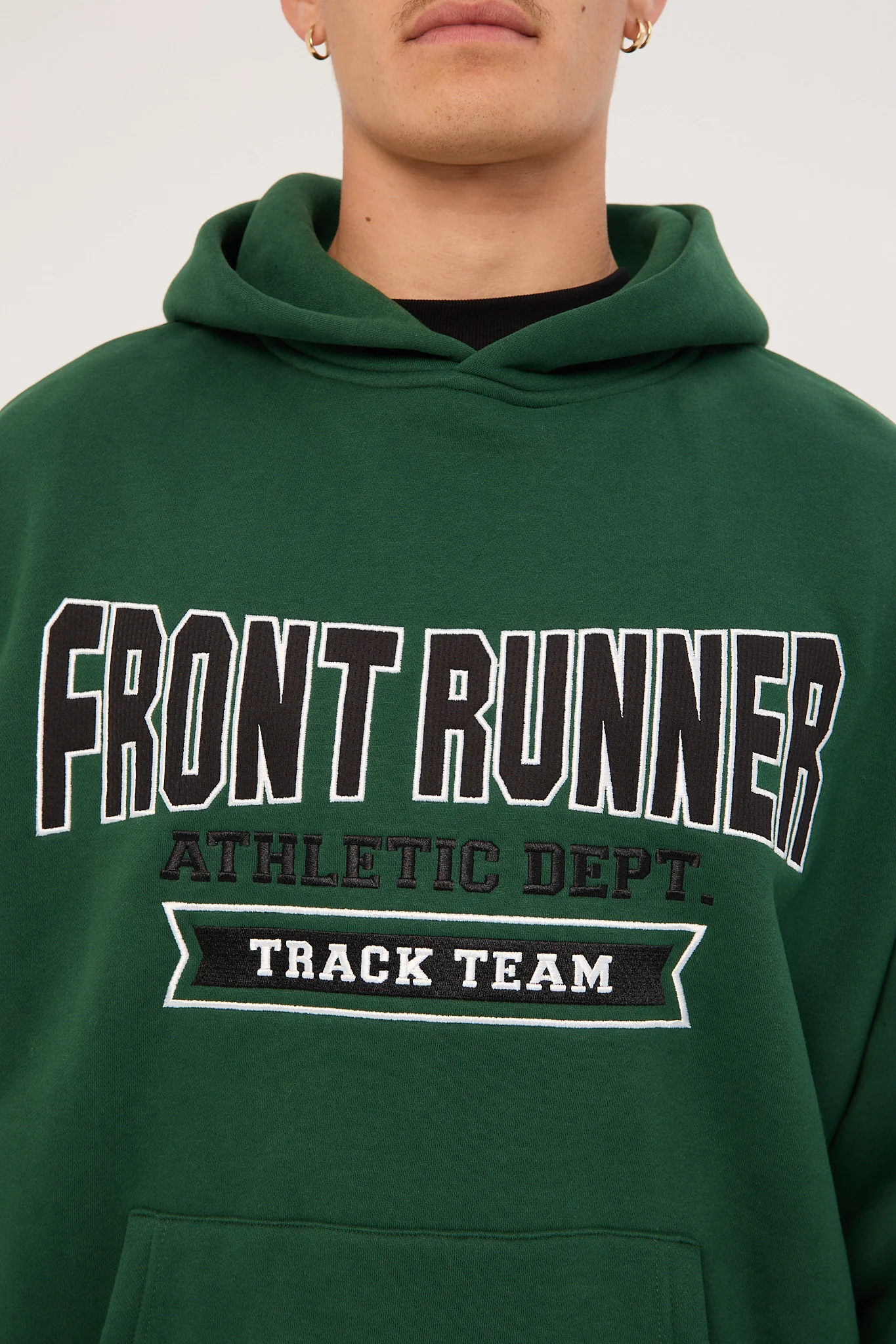 Front Runner Athletic Department Hoodie College Green - Image 8