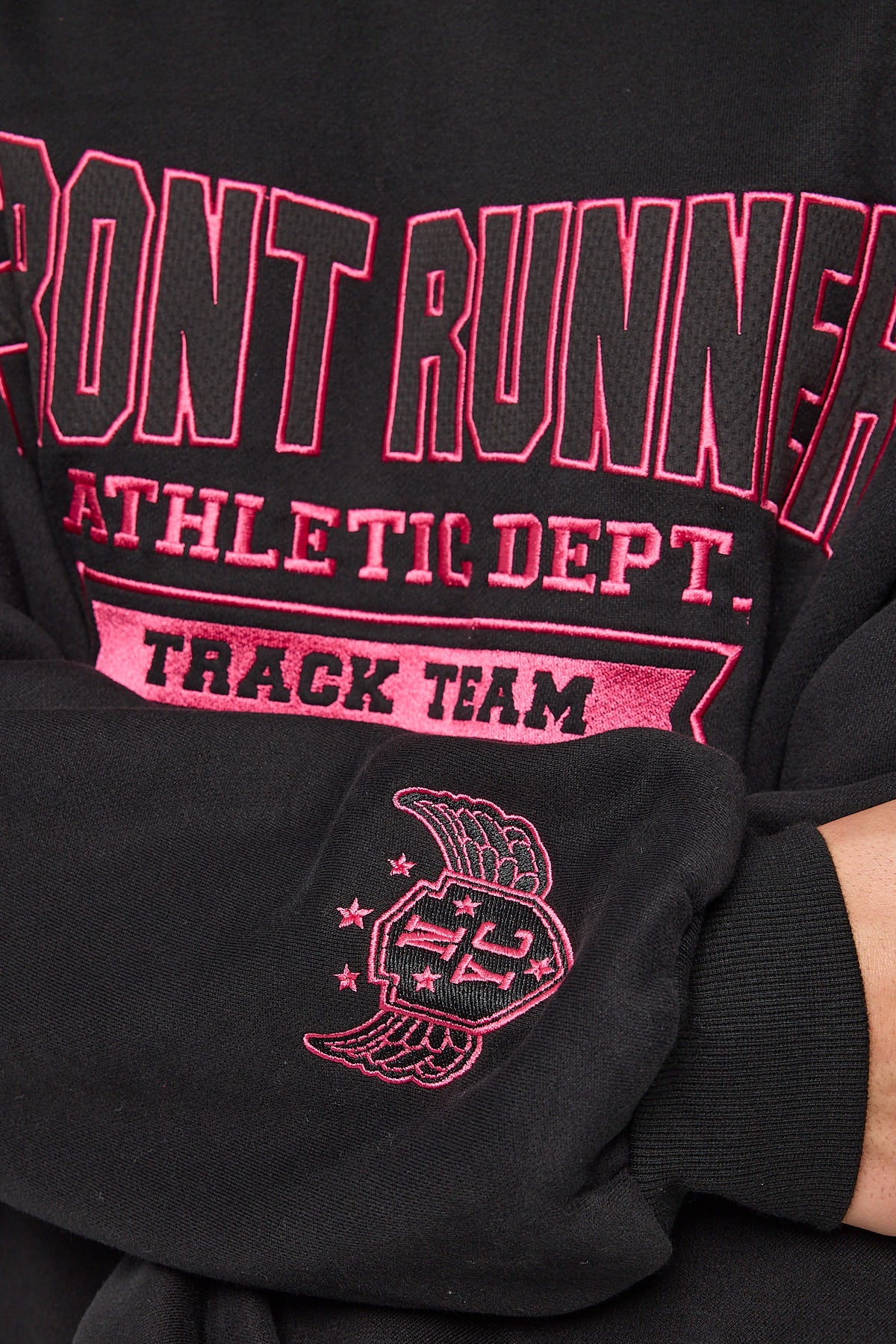 Front Runner Athletic Dept. Hoodie Black - Image 8
