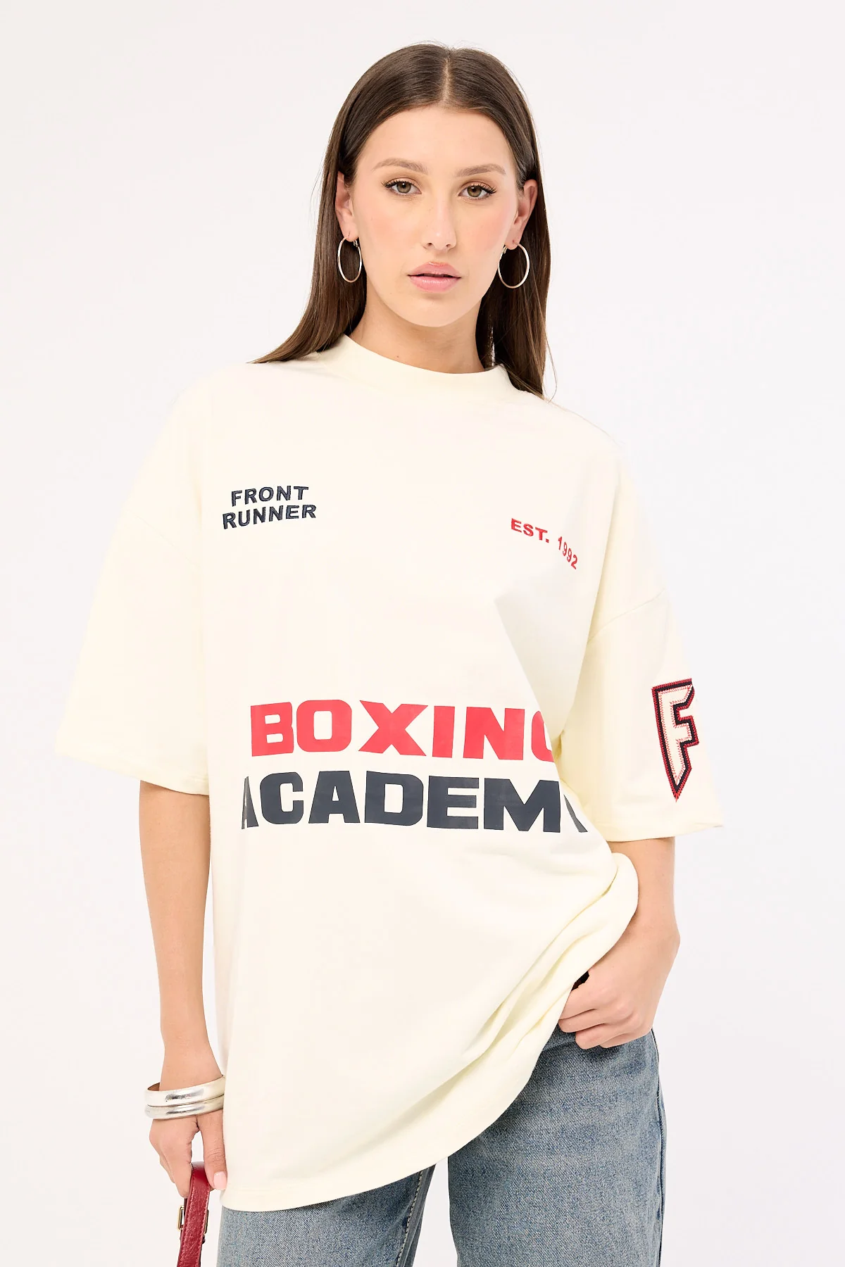 Front Runner Boxing Academy Tee Vanilla - Image 2