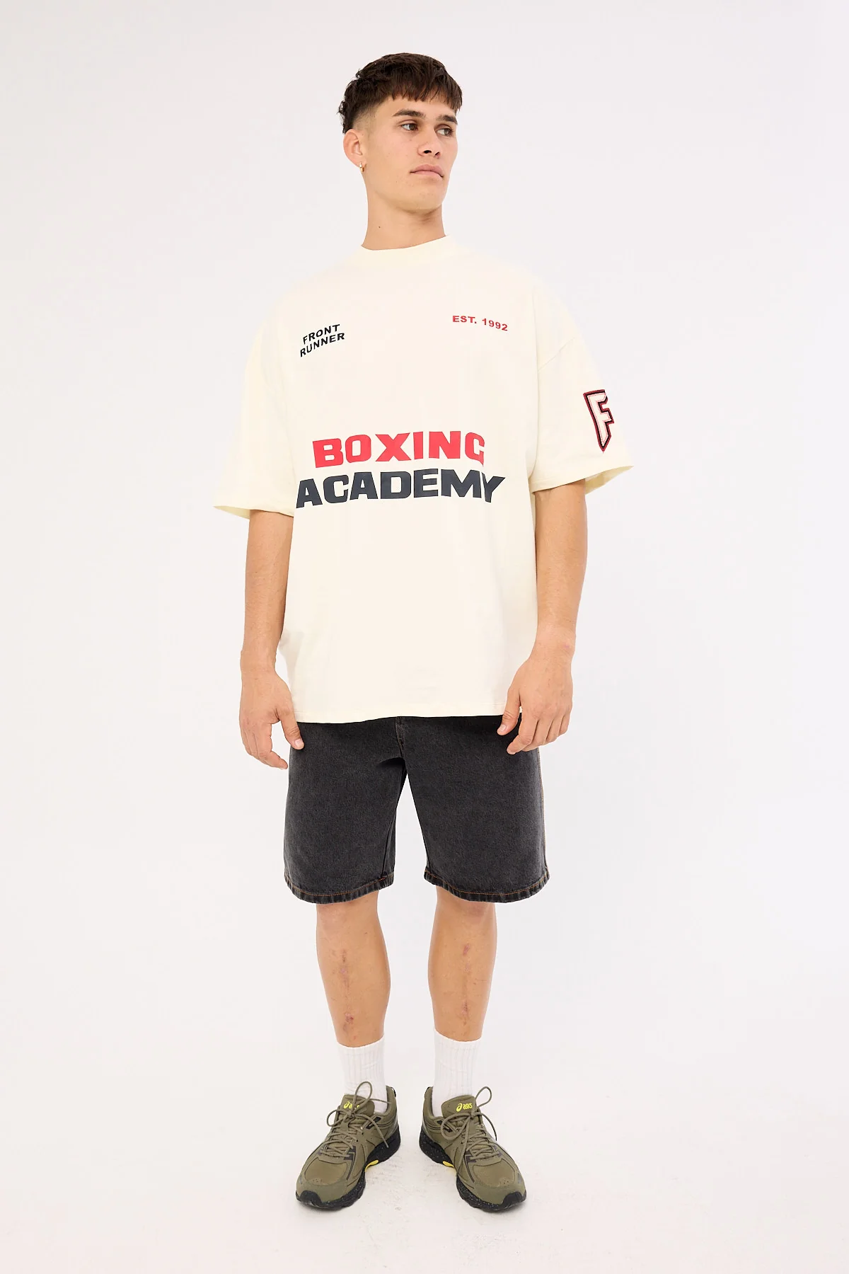Front Runner Boxing Academy Tee Vanilla - Image 4