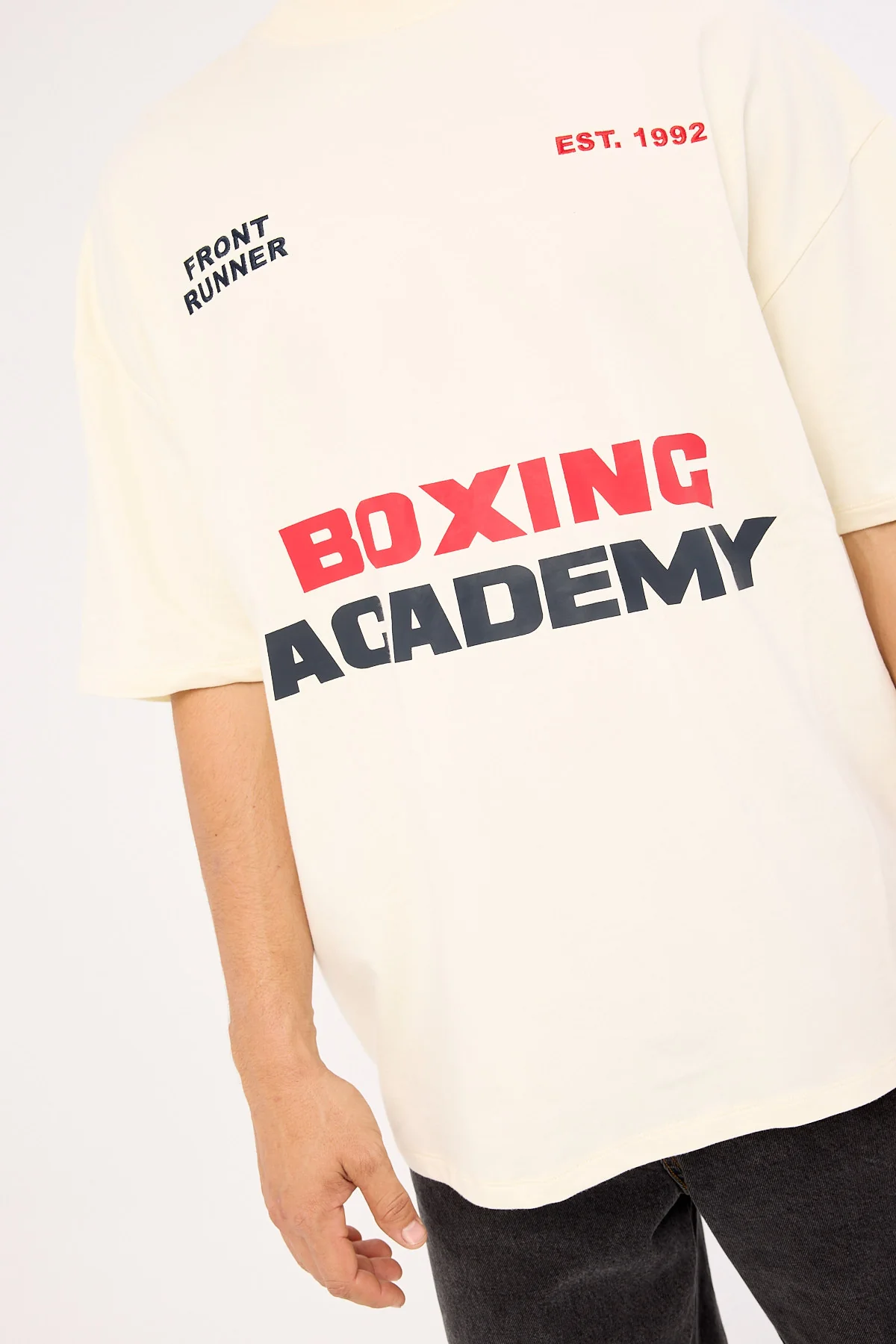 Front Runner Boxing Academy Tee Vanilla - Image 6