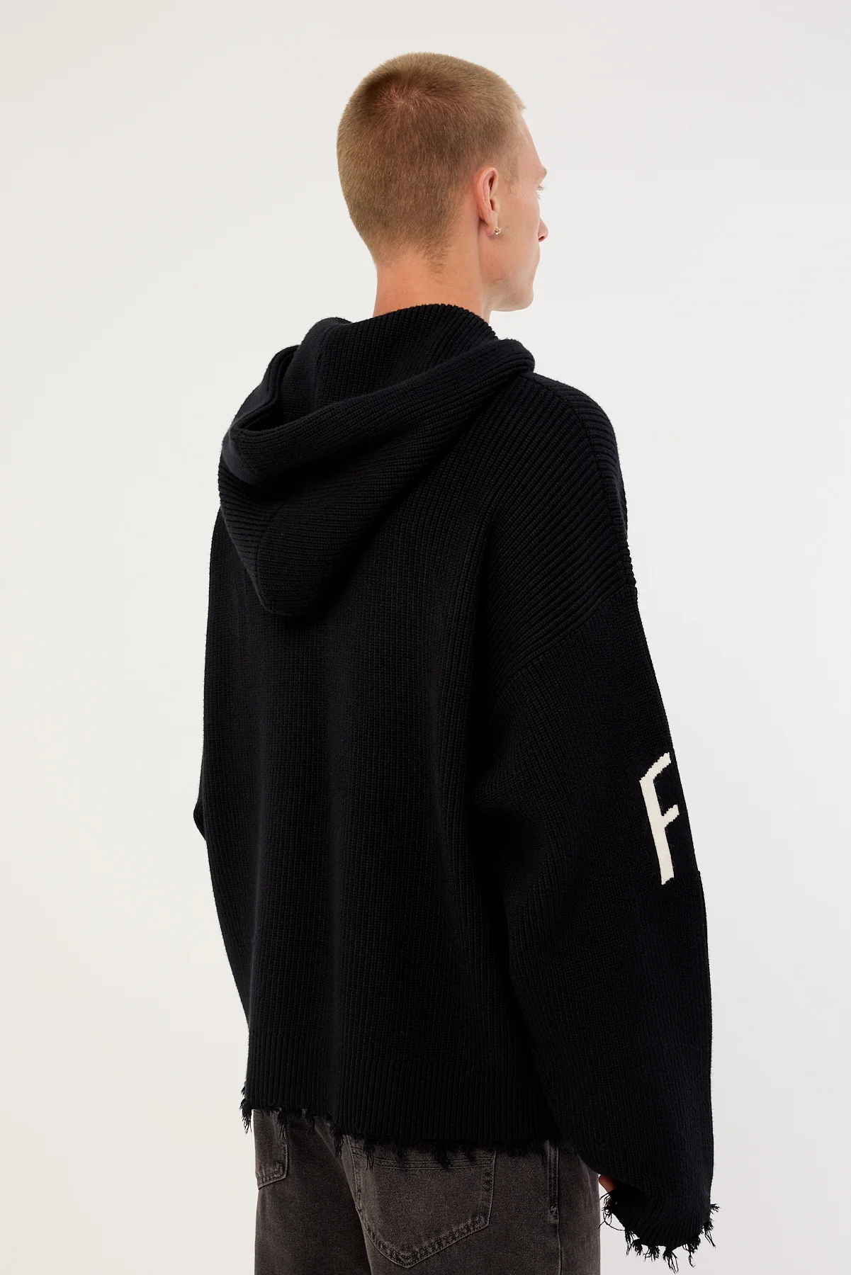 Front Runner FRNTRNR Knit Hoodie Black - Image 5