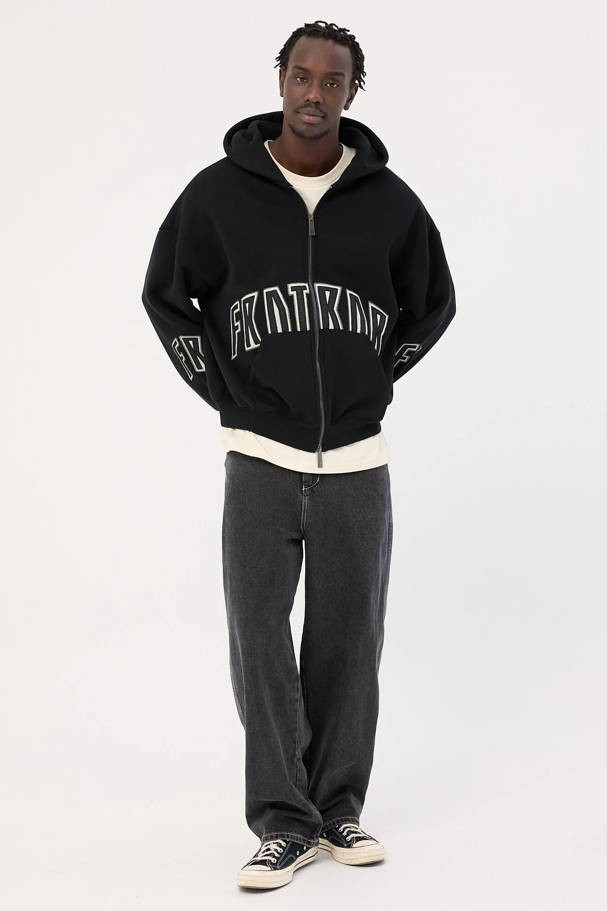Front Runner FRNTRNR Zip Hoodie Black - Image 3