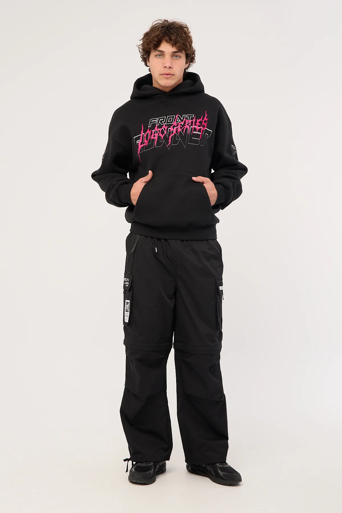 Front Runner Grit Series Hoodie Black Flamingo - Image 2