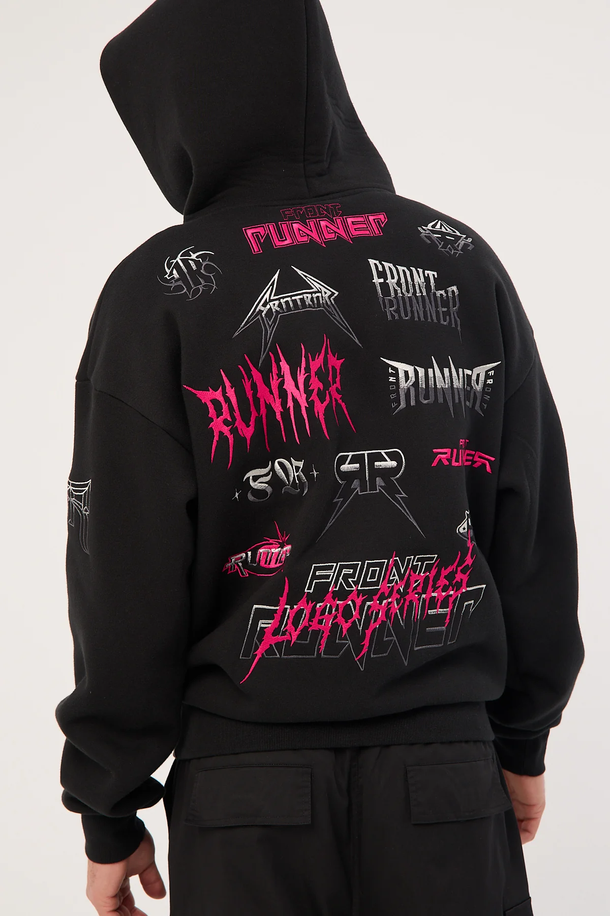 Front Runner Grit Series Hoodie Black Flamingo - Image 8