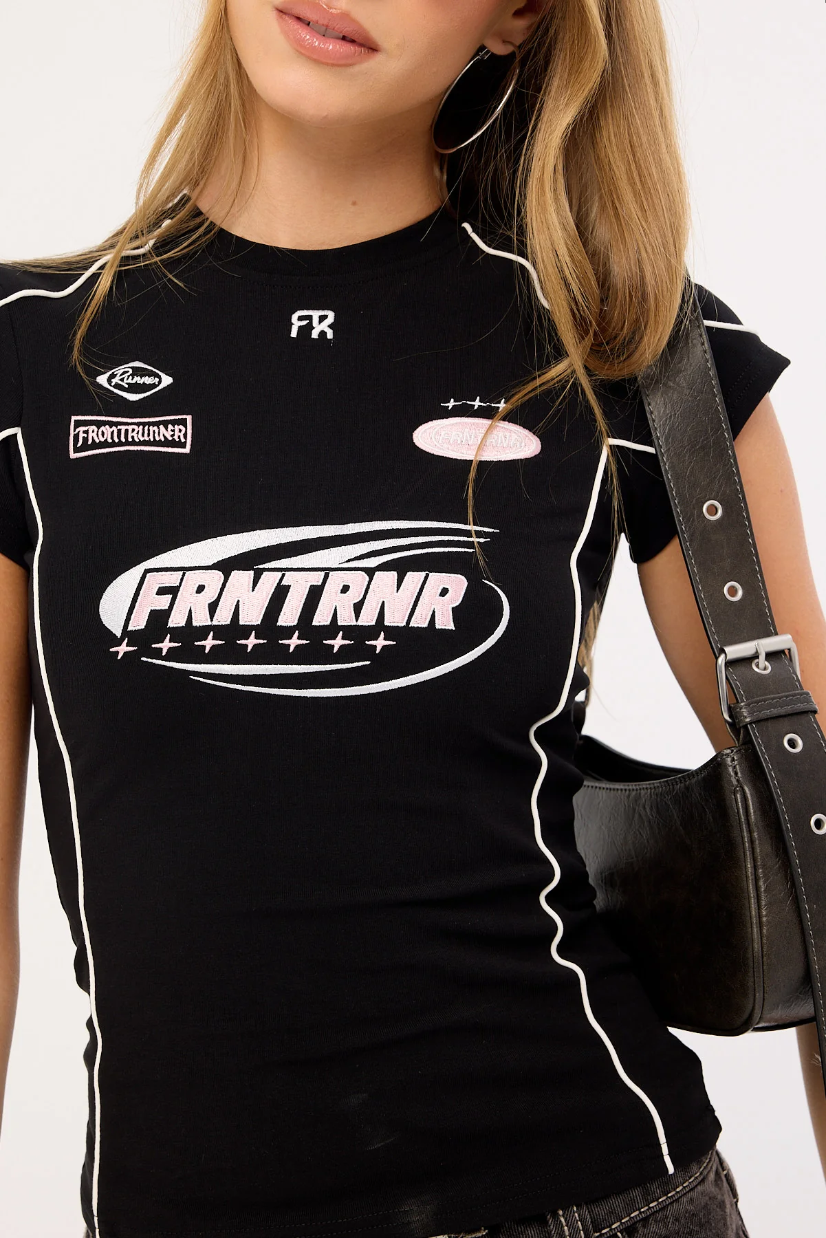 Front Runner Impact Grid Nano Tee Black Pink - Image 5