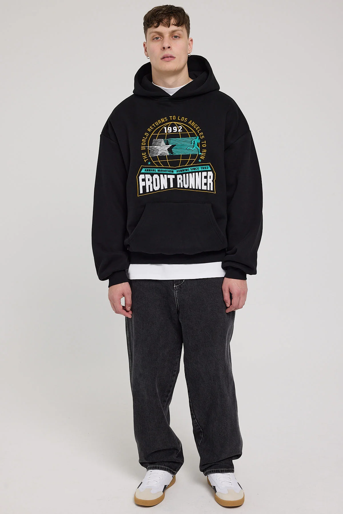 Front Runner LA Marathon Hoodie Black - Image 3