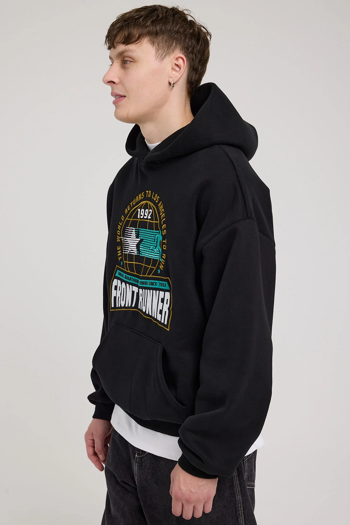 Front Runner LA Marathon Hoodie Black - Image 4
