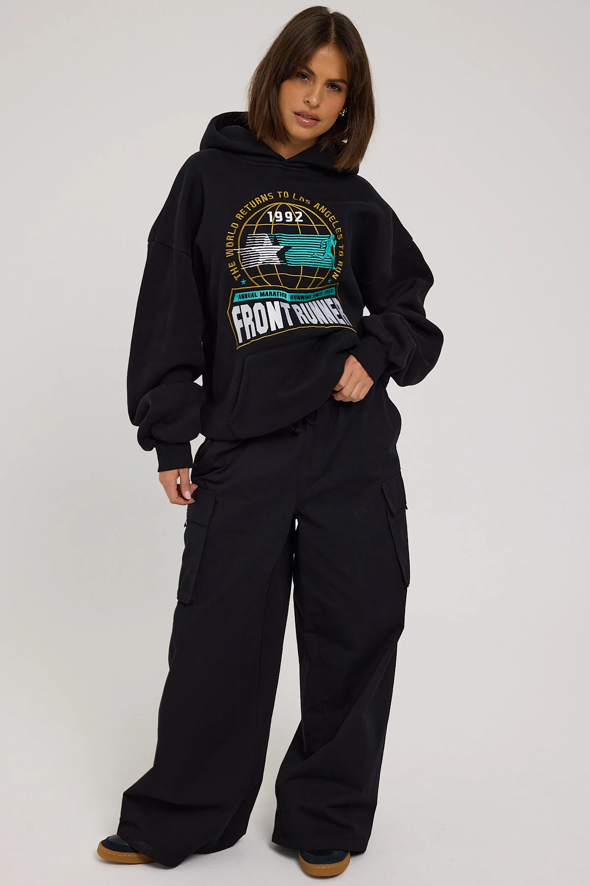 Front Runner LA Marathon Hoodie Black - Image 5