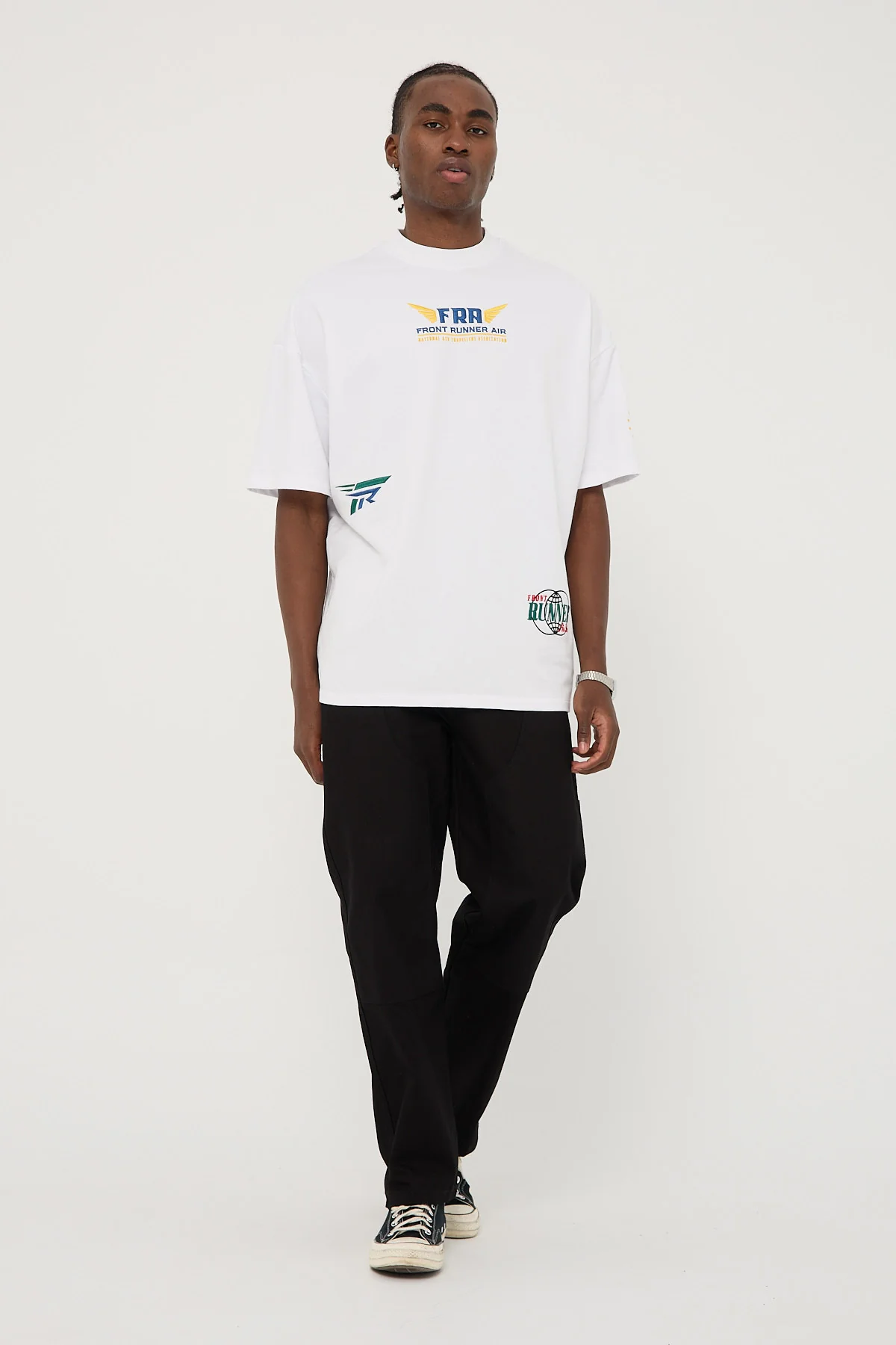 Front Runner Logo Aviation Tee White - Image 2