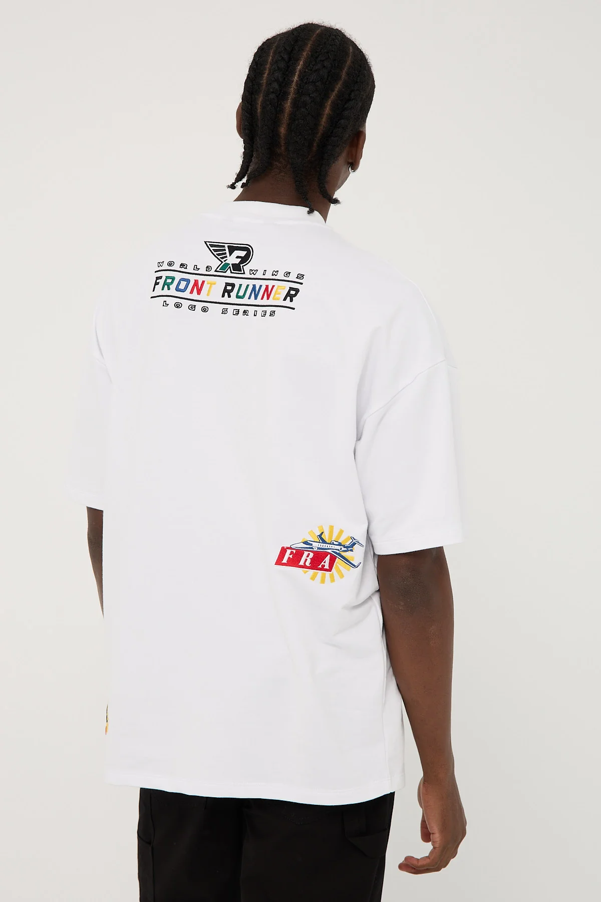 Front Runner Logo Aviation Tee White - Image 5