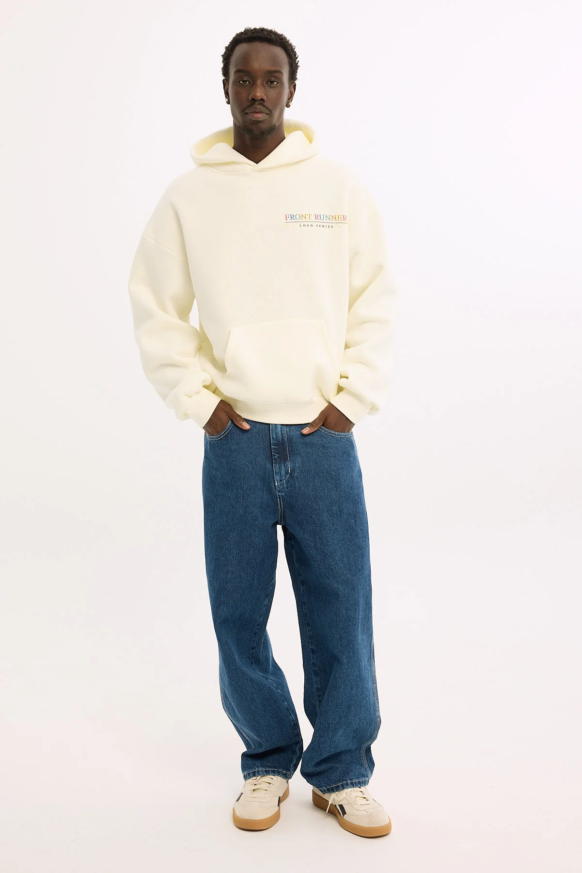 Front Runner Logo Series Hoodie Vanilla - Image 2
