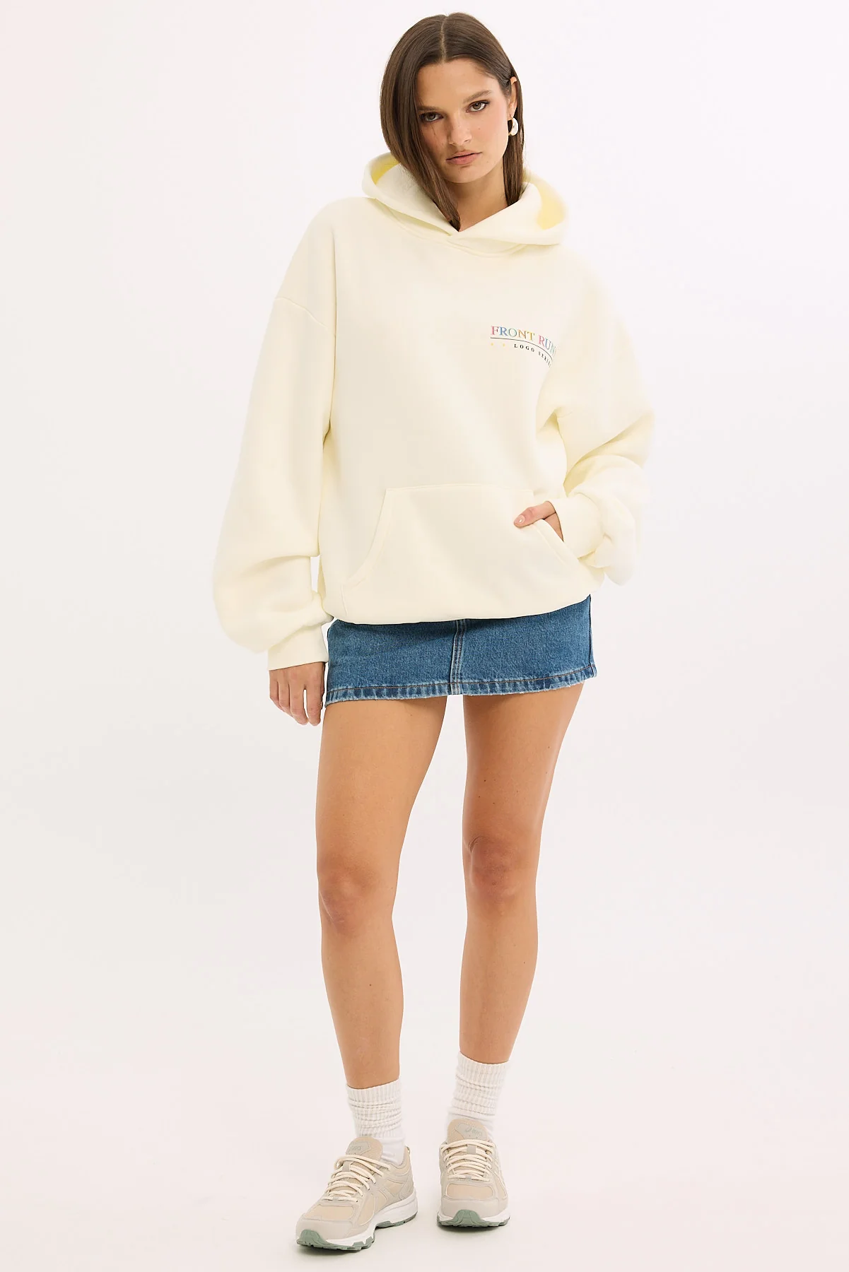 Front Runner Logo Series Hoodie Vanilla - Image 3