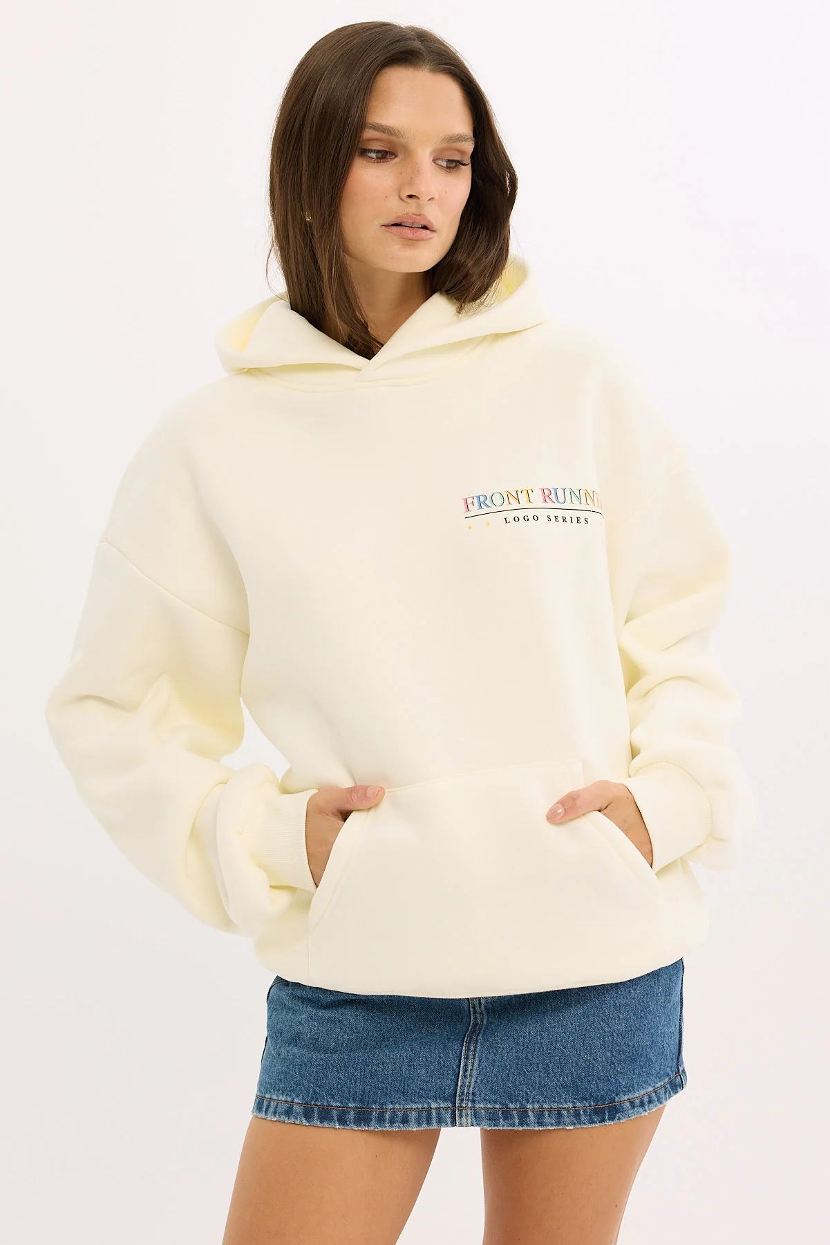 Front Runner Logo Series Hoodie Vanilla - Image 4