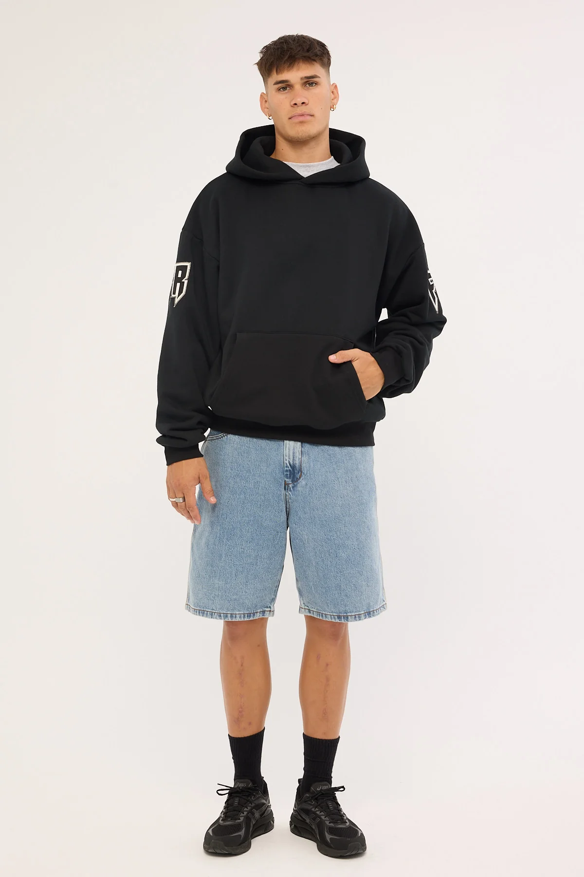 Front Runner Razor Hoodie Black/Mandarin - Image 2
