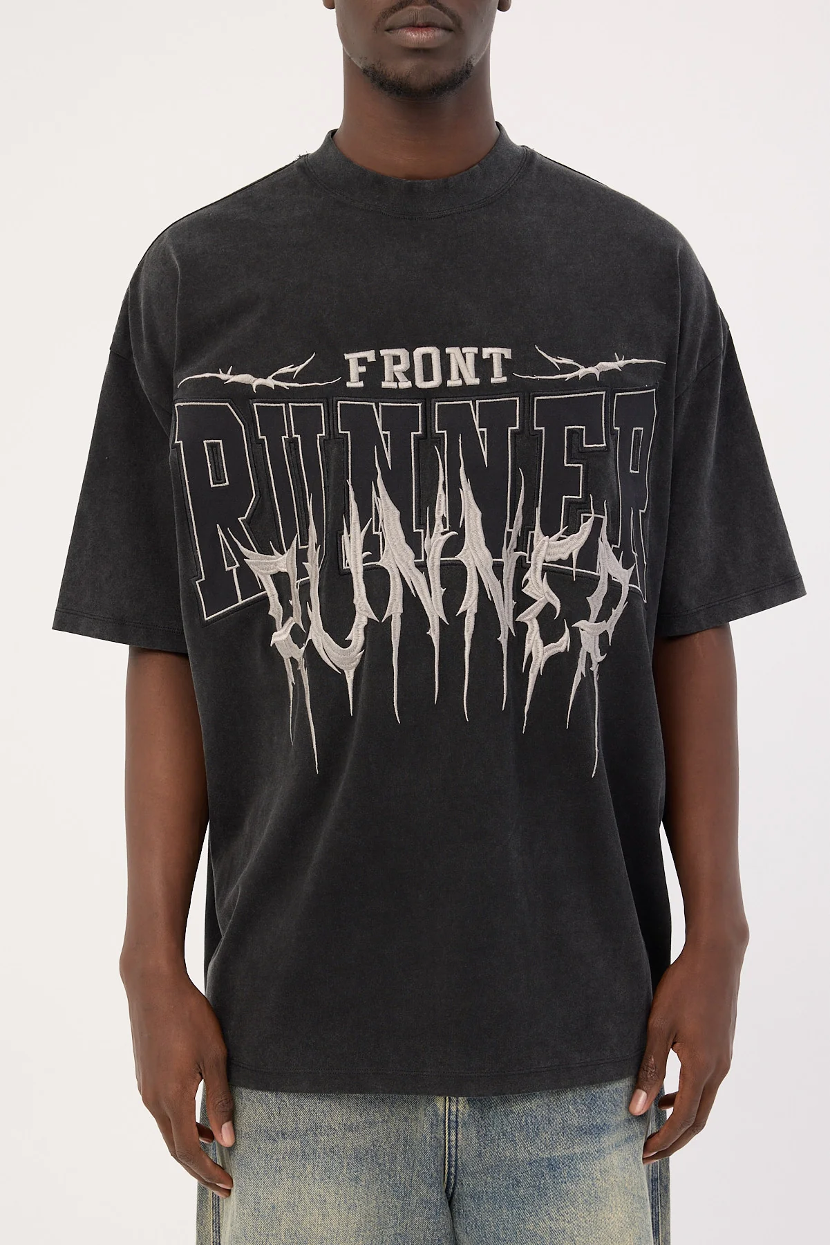 Front Runner Runner Tattoo Tee Washed Black - Image 10