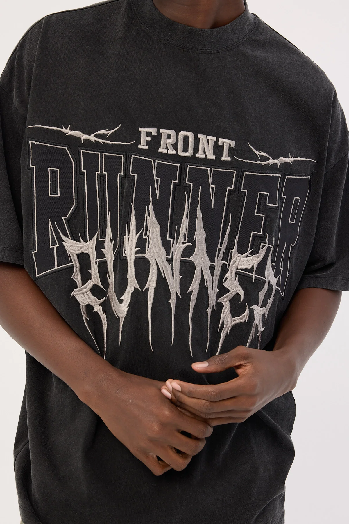 Front Runner Runner Tattoo Tee Washed Black - Image 7