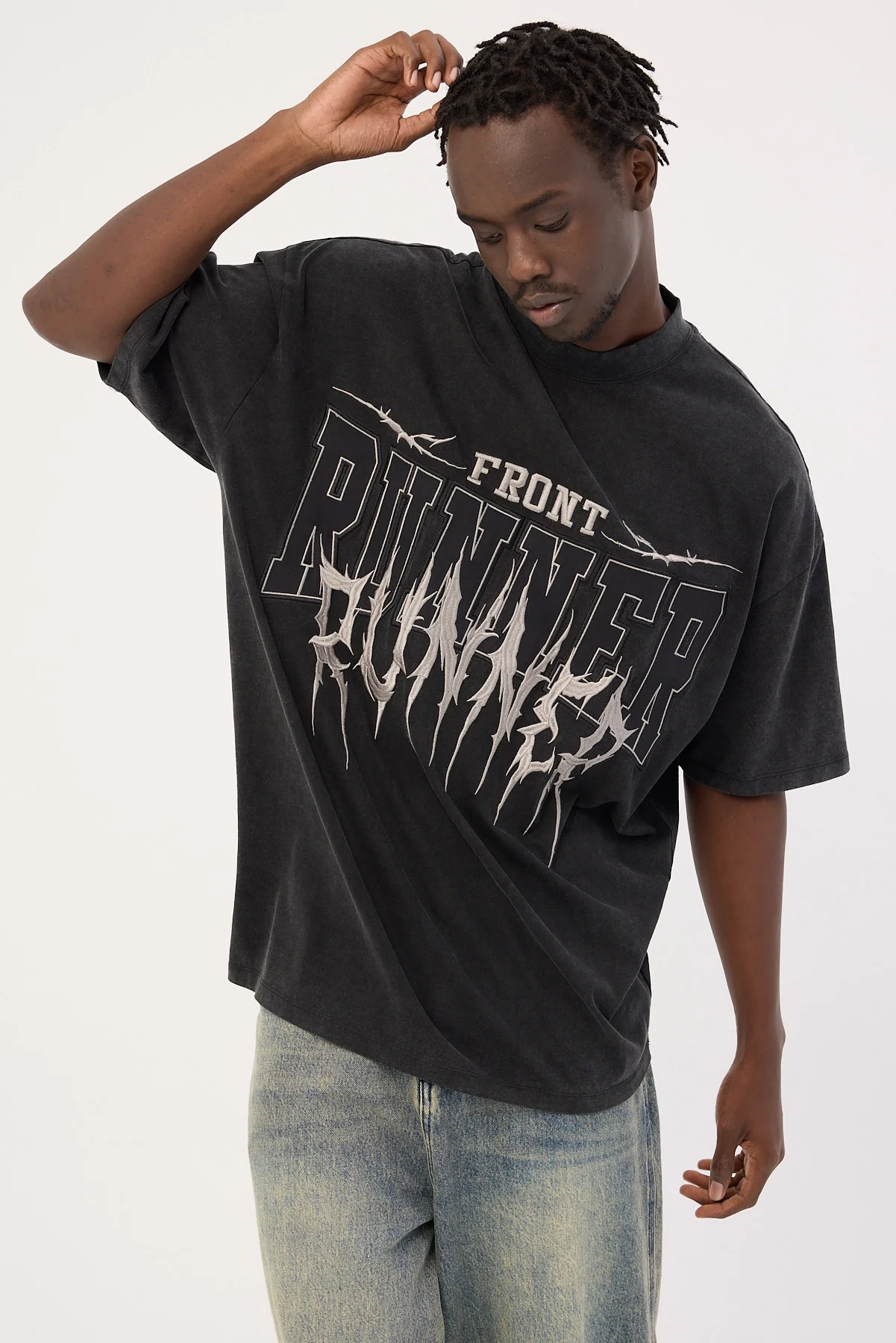 Front Runner Runner Tattoo Tee Washed Black - Image 8