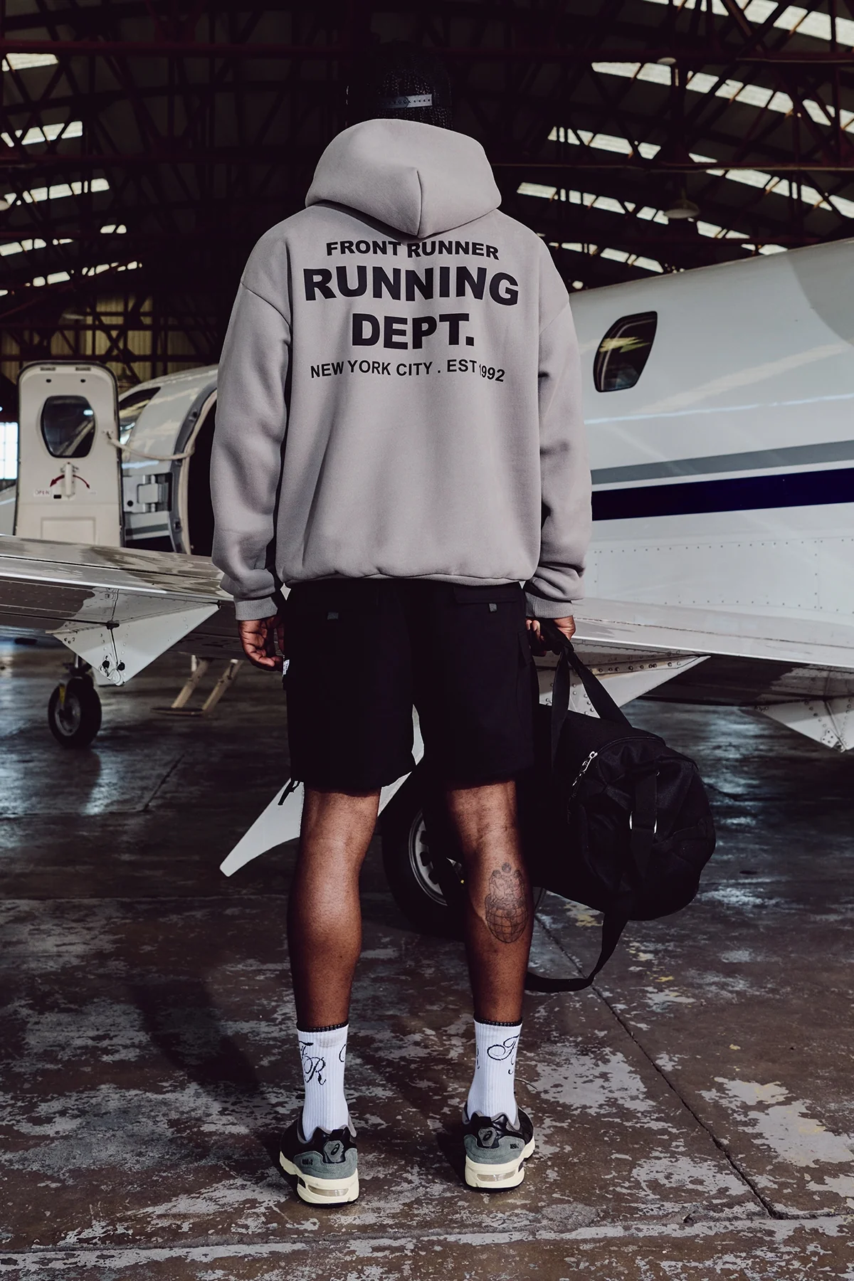 Front Runner Running Dept Hoodie Grey