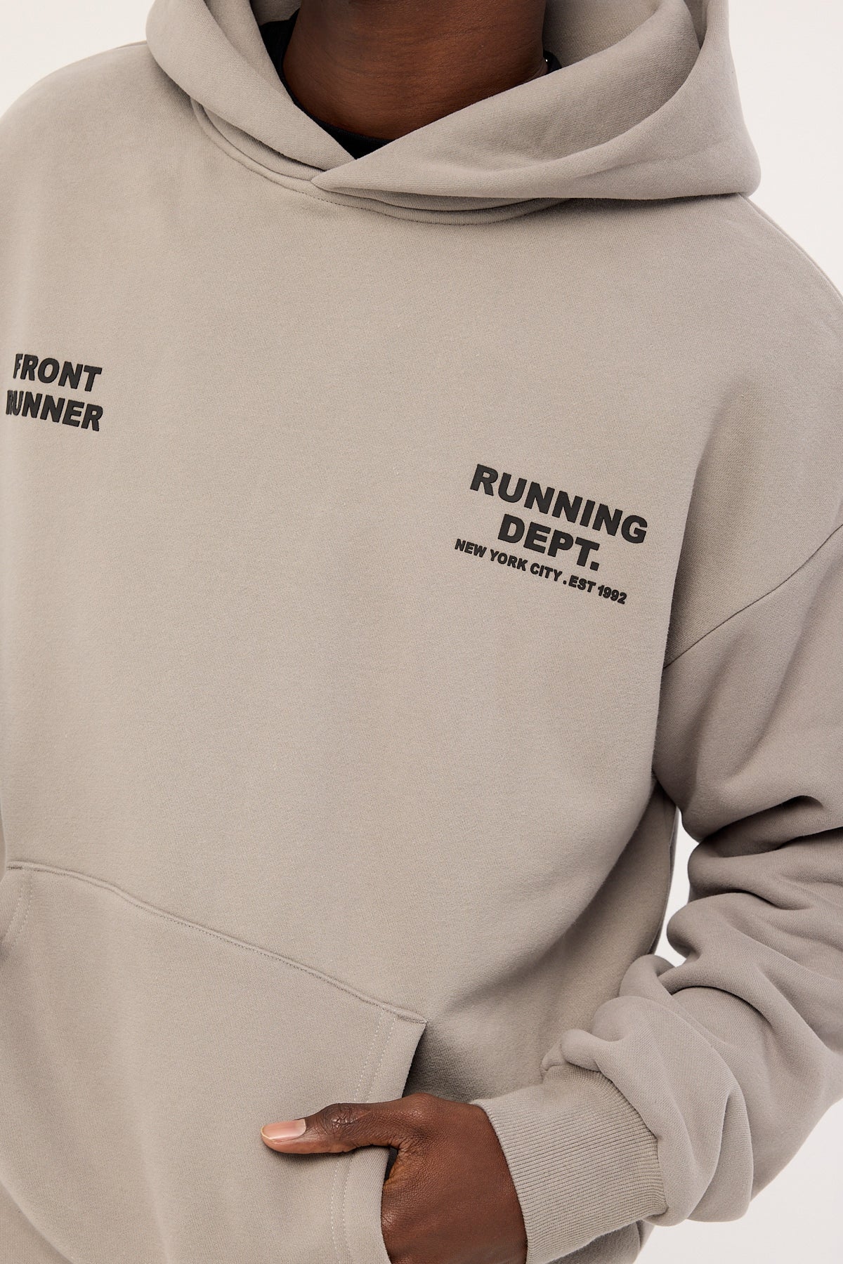 Front Runner Running Dept Hoodie Grey - Image 8