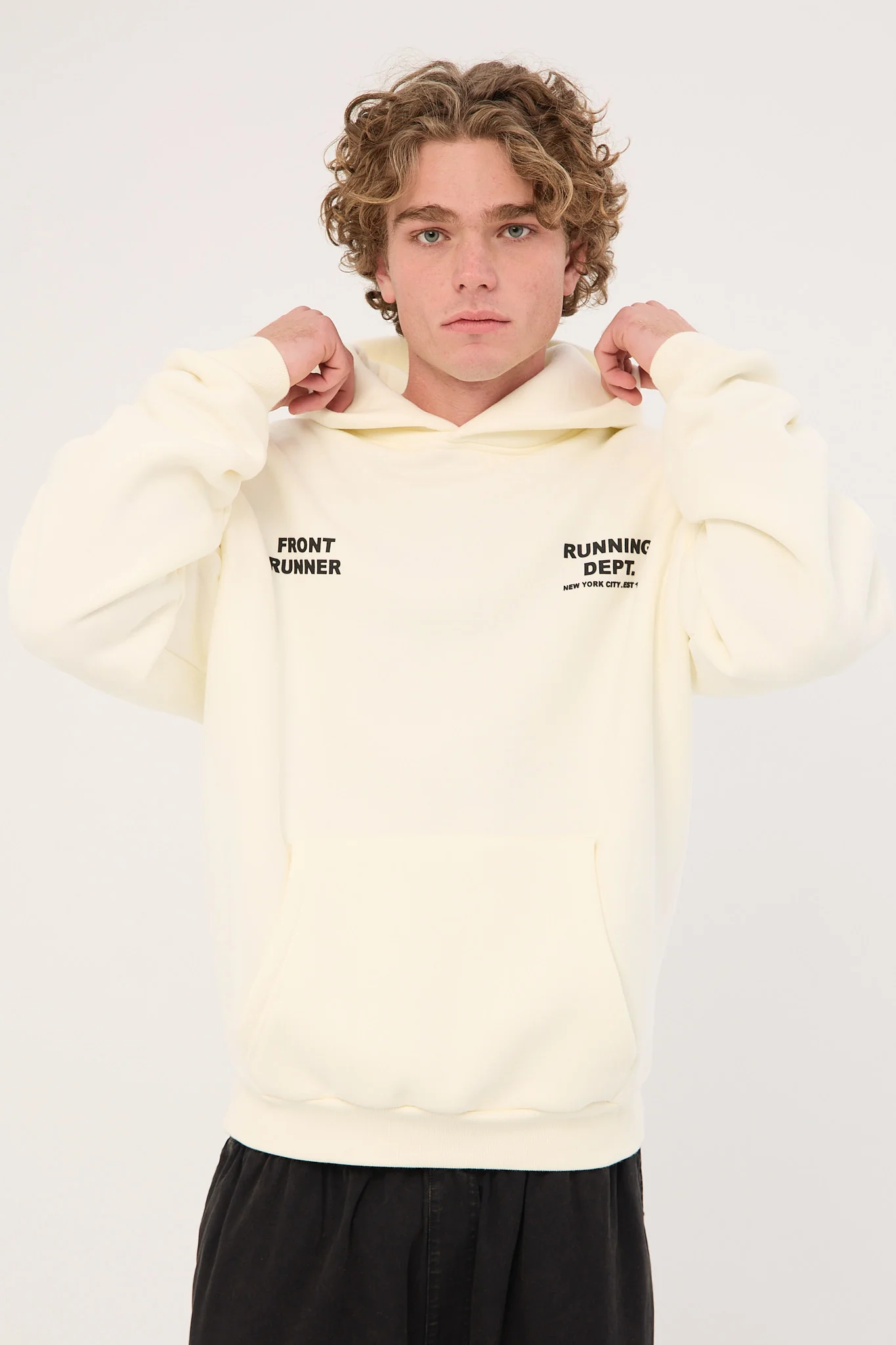 Front Runner Running Dept Hoodie Vanilla - Image 2