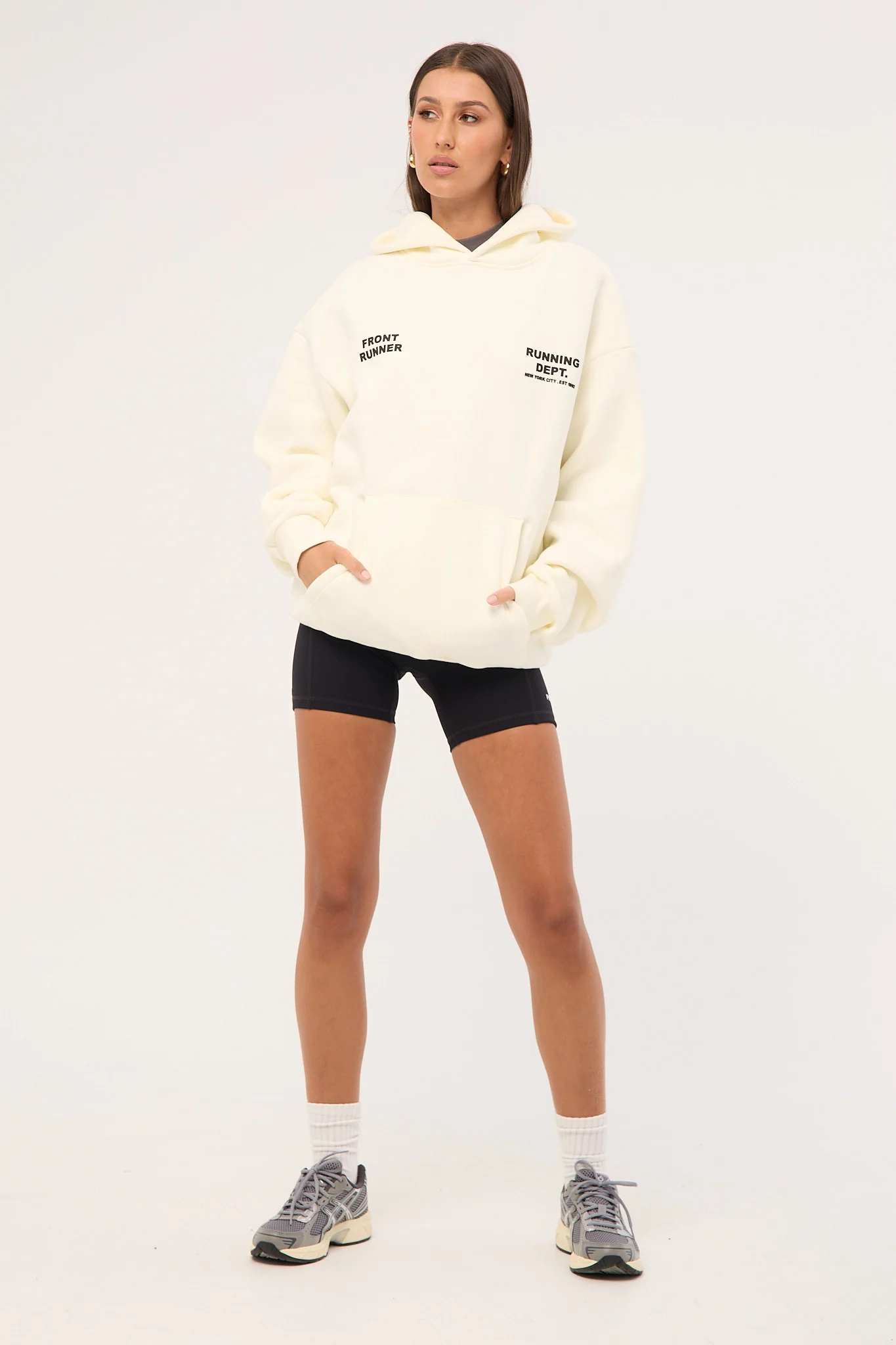 Front Runner Running Dept Hoodie Vanilla - Image 3